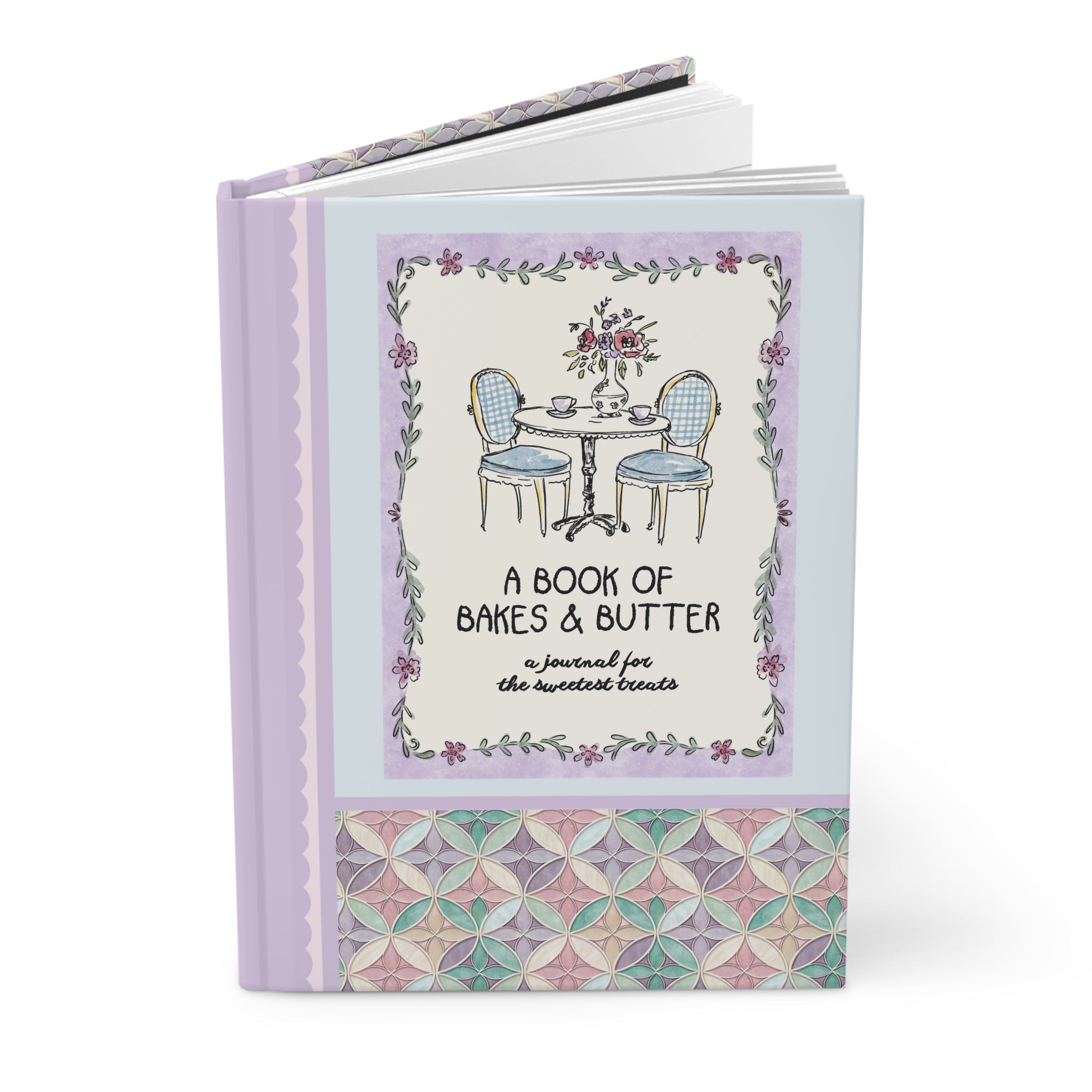 Baking Journal Notebook, Colorful Maximalist and Nostalgic Vibe: A Book of Bakes and Butter, Cute Mother's Day Gift for Baker, Pastry Chef - Opal and June