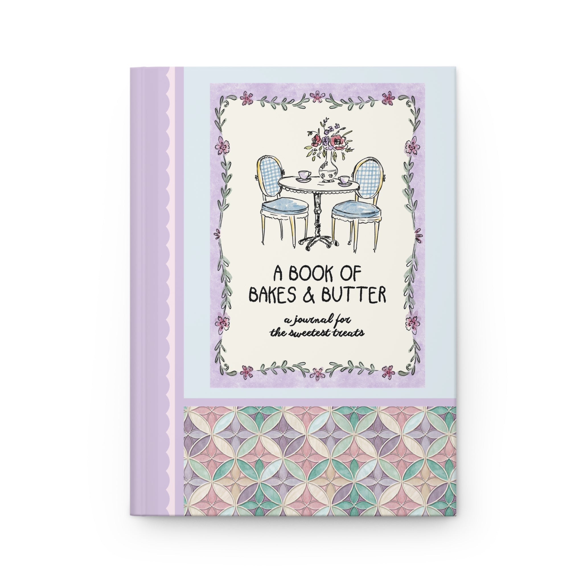 Baking Journal Notebook, Colorful Maximalist and Nostalgic Vibe: A Book of Bakes and Butter, Cute Mother's Day Gift for Baker, Pastry Chef - Opal and June