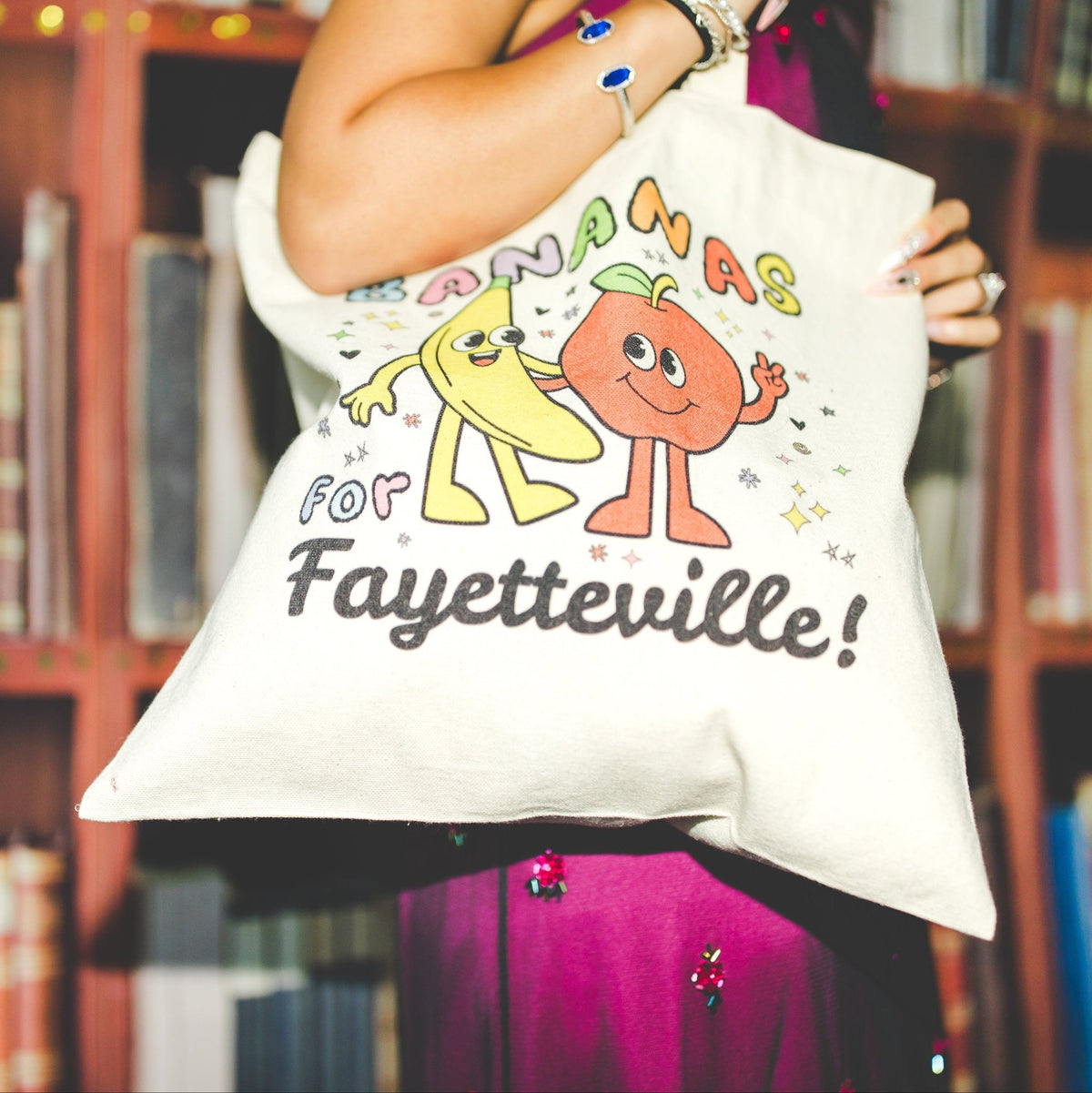Bananas for Fayetteville Tote Bag - Opal and June
