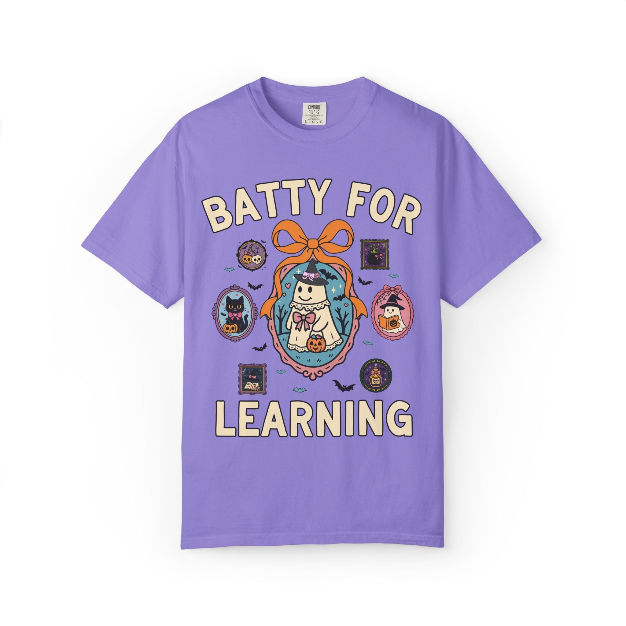 Batty for Learning Halloween Teacher T-Shirt - Opal and June