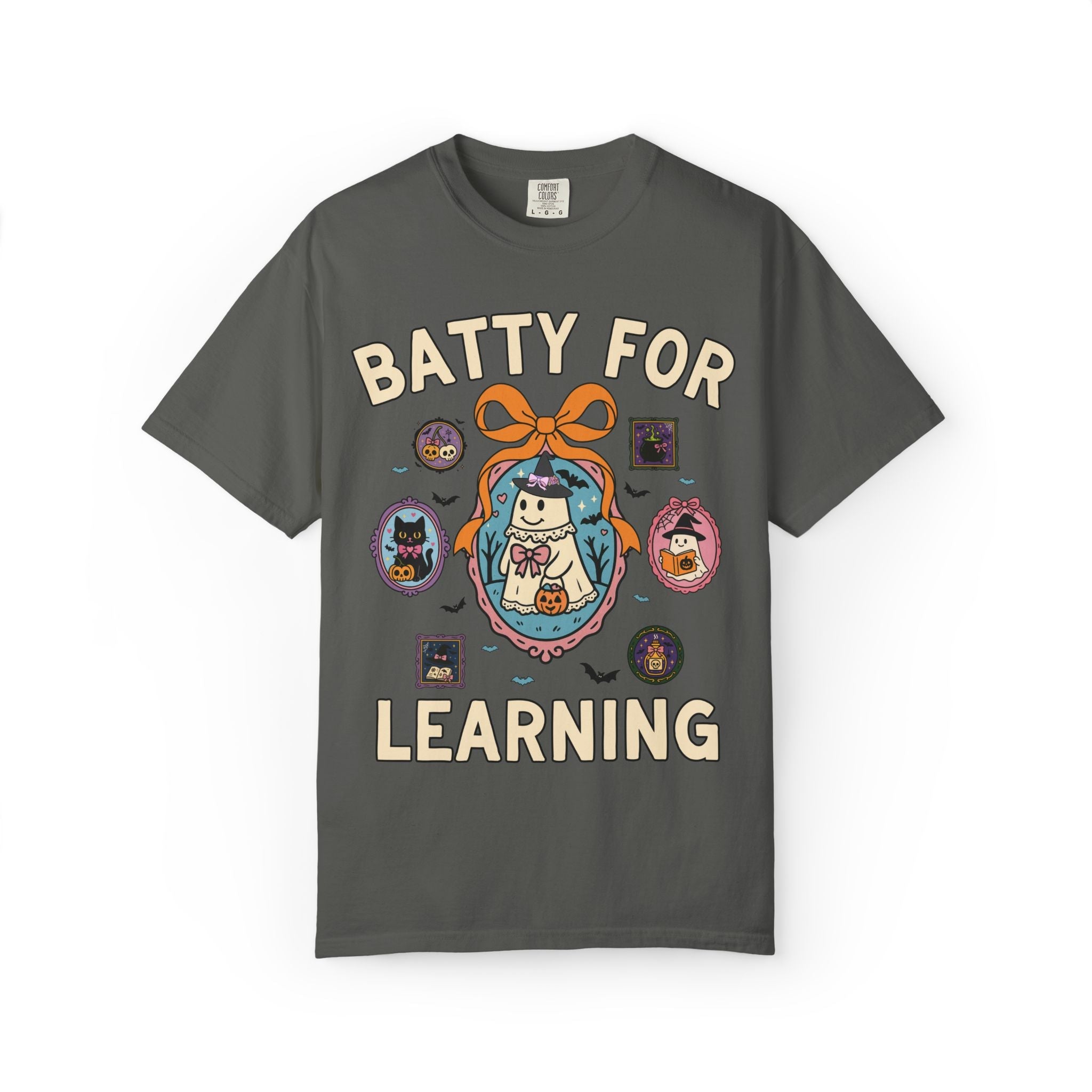 Batty for Learning Halloween Teacher T-Shirt - Opal and June