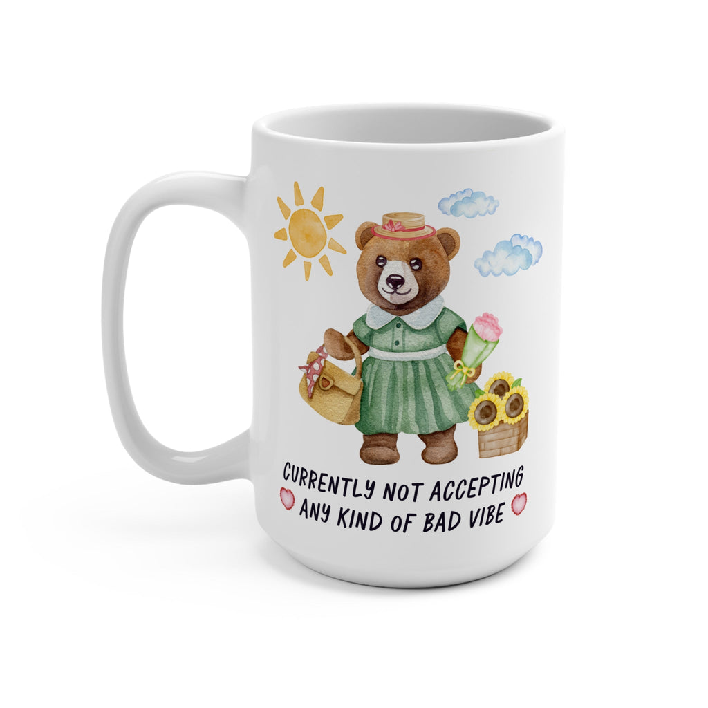 Bear Taking No Bad Vibes Mug - Opal and June