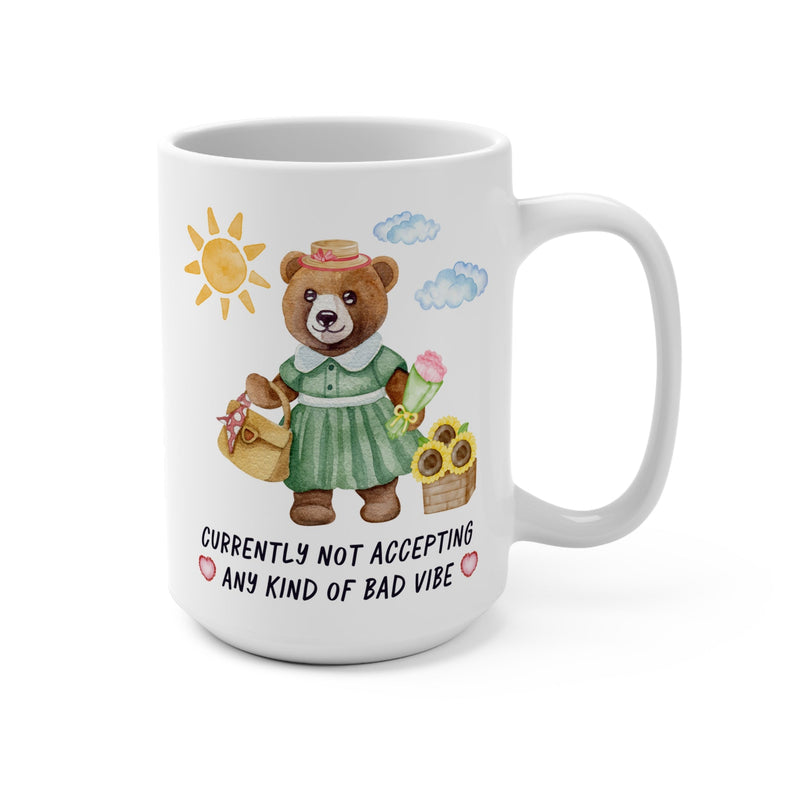 Bear Taking No Bad Vibes Mug - Opal and June