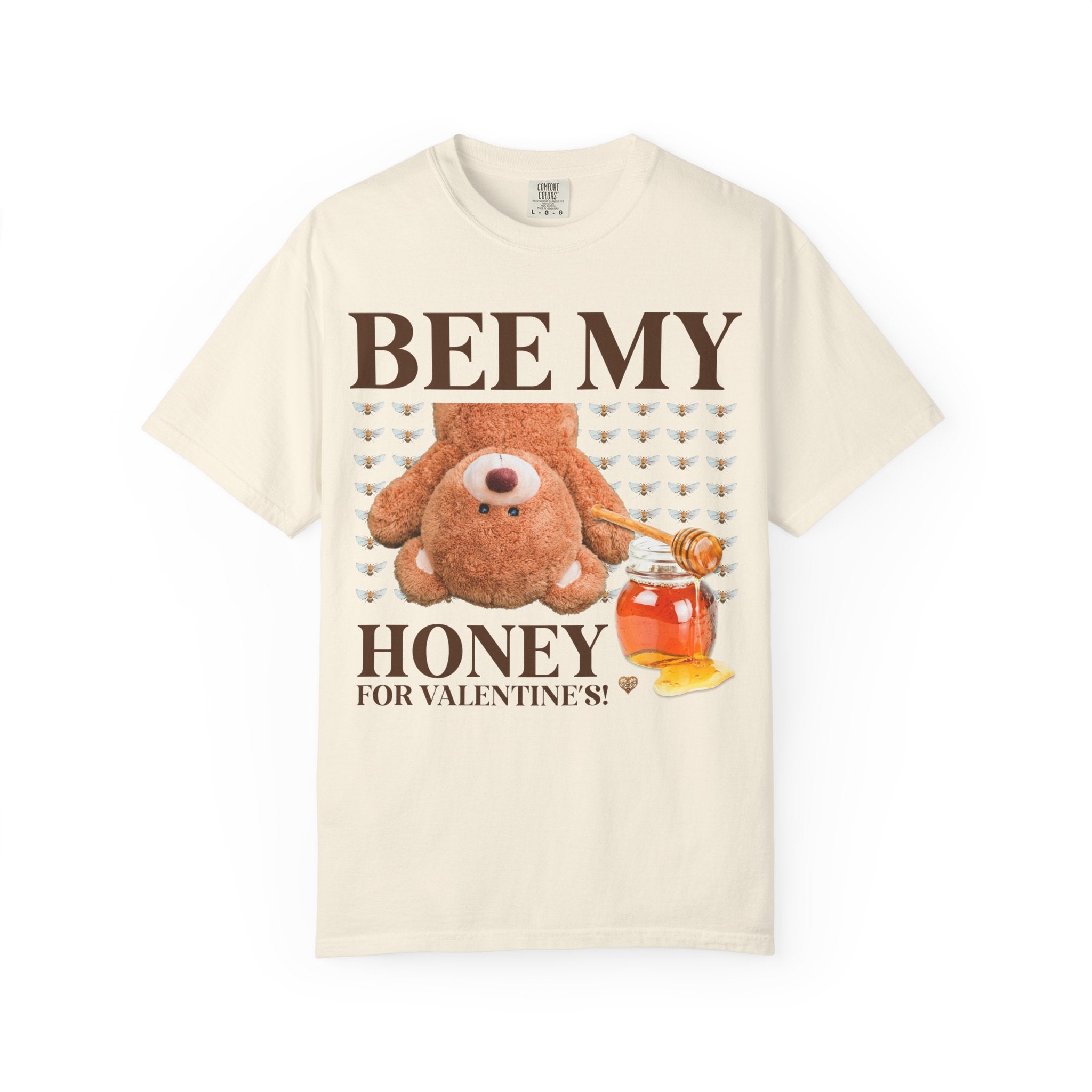 Bear Valentine's Day Tee Shirt for Friend Who Loves Animals, Silly Goblincore Bee T-Shirt, Matching Funny Friend Tee for Valentie's Day - Opal and June