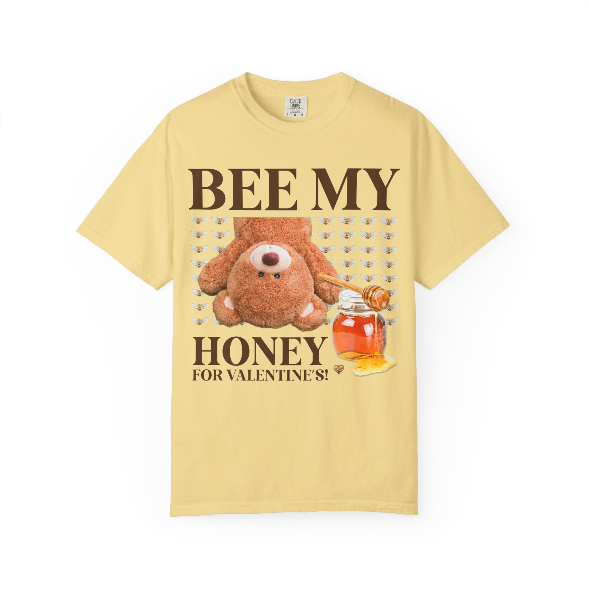 Bear Valentine's Day Tee Shirt for Friend Who Loves Animals, Silly Goblincore Bee T-Shirt, Matching Funny Friend Tee for Valentie's Day - Opal and June