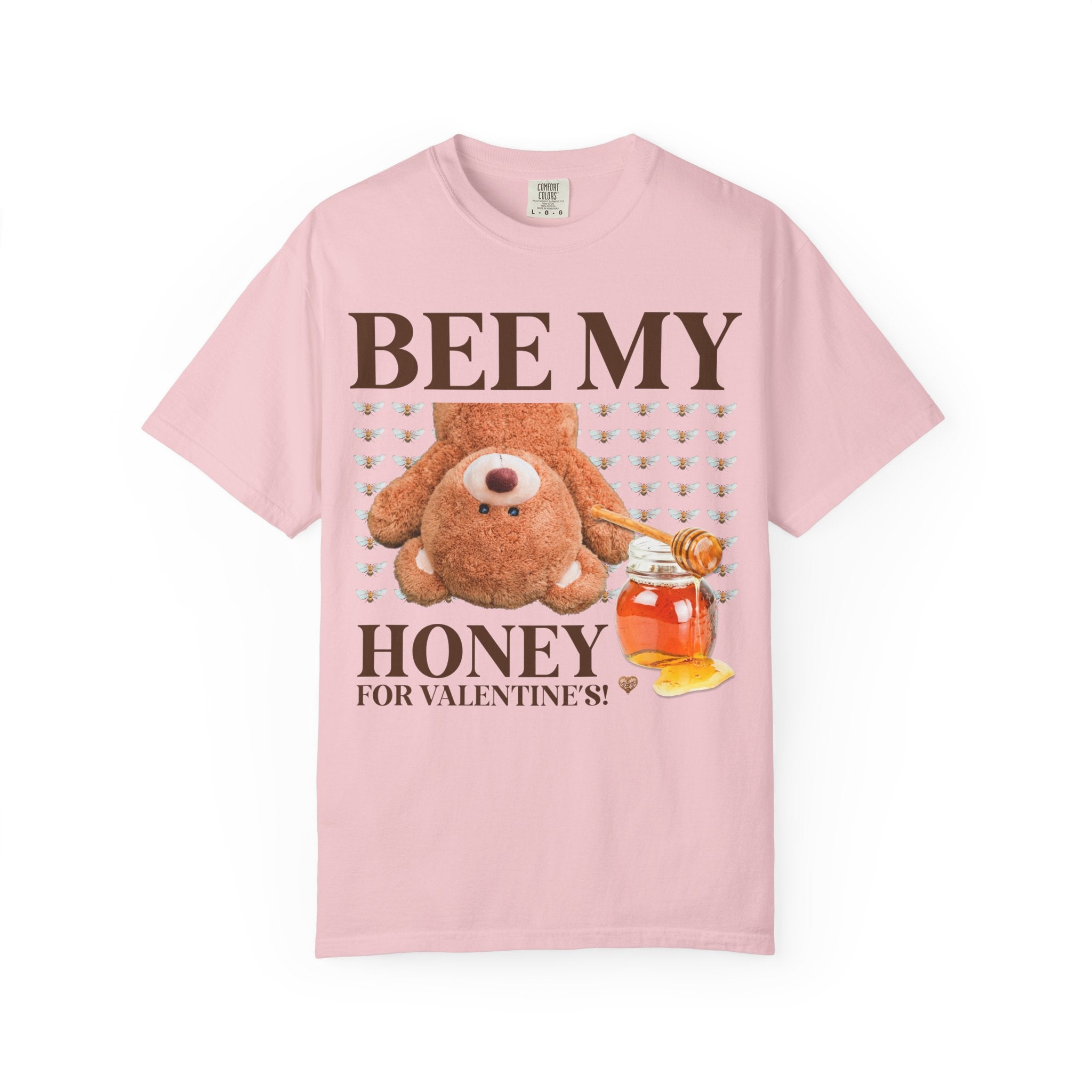 Bear Valentine's Day Tee Shirt for Friend Who Loves Animals, Silly Goblincore Bee T-Shirt, Matching Funny Friend Tee for Valentie's Day - Opal and June