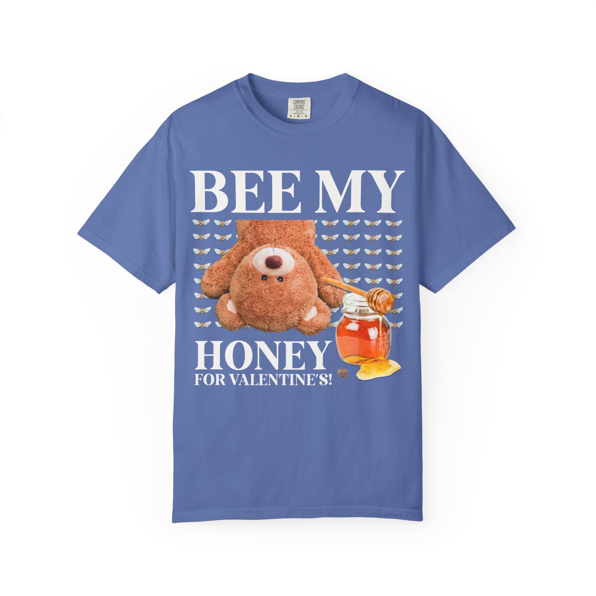 Bear Valentine's Day Tee Shirt for Friend Who Loves Animals, Silly Goblincore Bee T-Shirt, Matching Funny Friend Tee for Valentie's Day - Opal and June