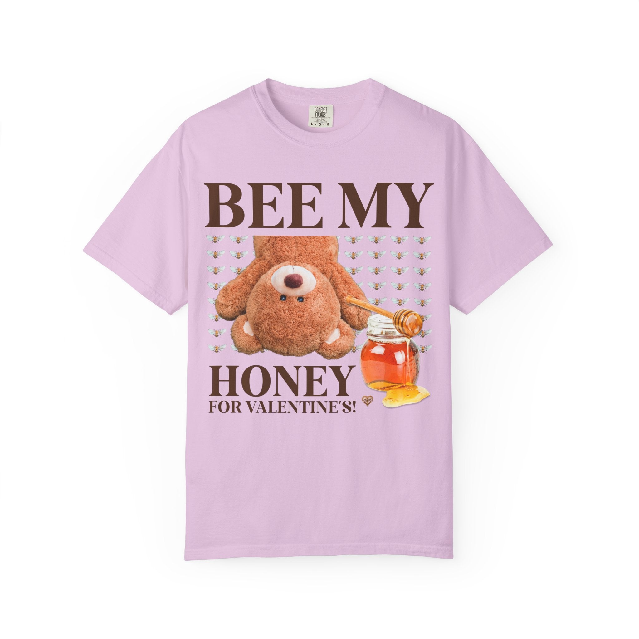 Bear Valentine's Day Tee Shirt for Friend Who Loves Animals, Silly Goblincore Bee T-Shirt, Matching Funny Friend Tee for Valentie's Day - Opal and June
