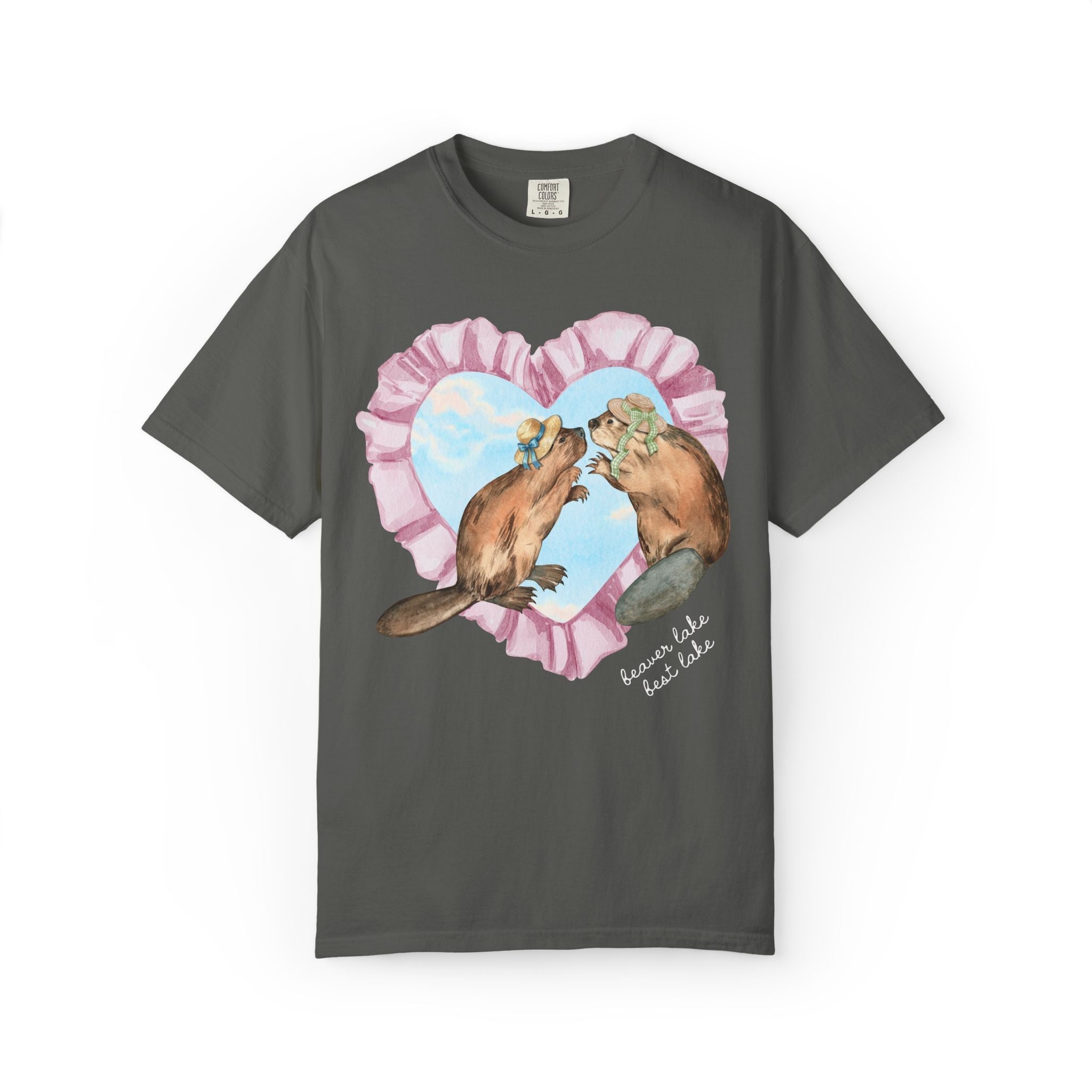 Beaver Lake Best Lake Tee Shirt with Heart: Funny Northwest Arkansas Eureka Springs or Rogers Arkansas Lover Tee for Animal Lover - Opal and June