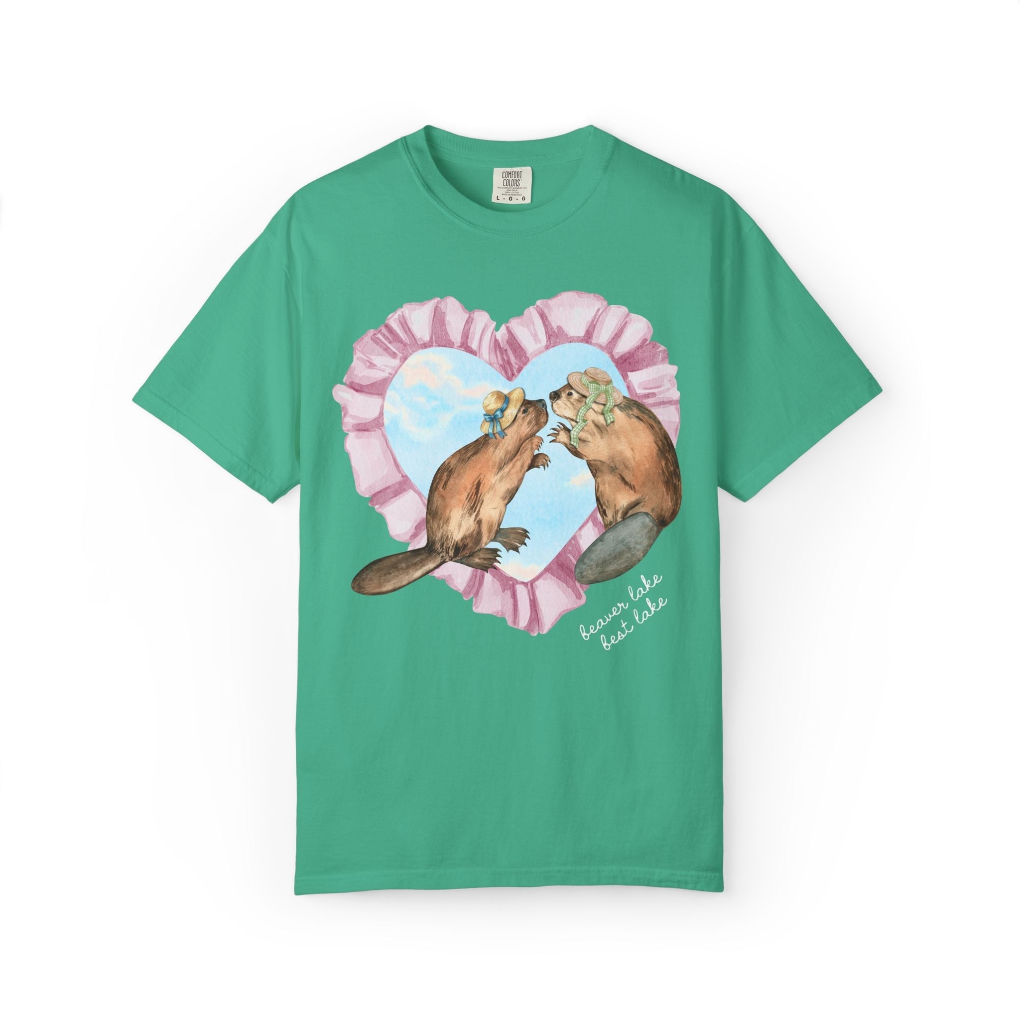 Beaver Lake Best Lake Tee Shirt with Heart: Funny Northwest Arkansas Eureka Springs or Rogers Arkansas Lover Tee for Animal Lover - Opal and June