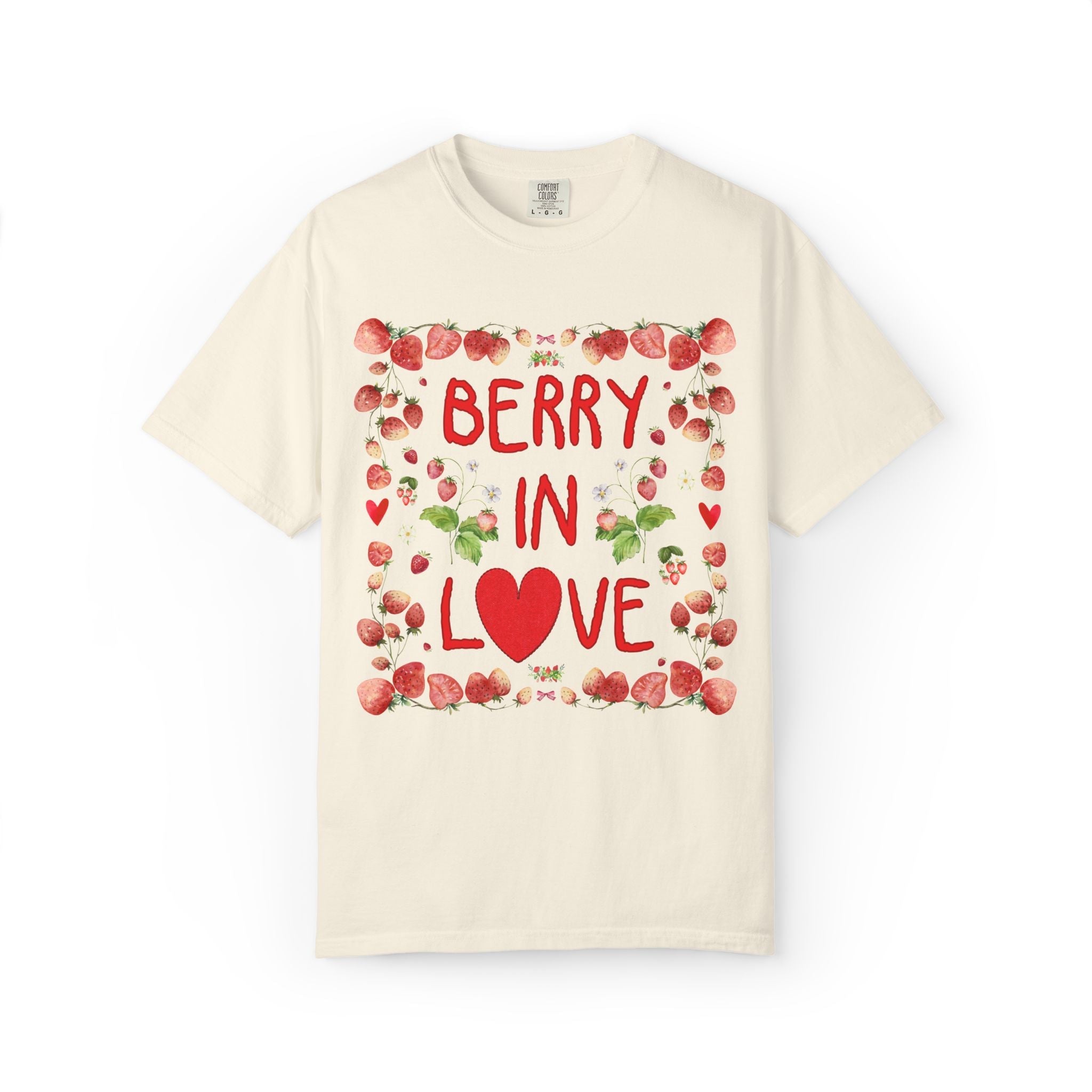 Berry in Love and Berry Important People Bachelorette T-Shirt with Strawberries, Cute 90s Aesthetic Bride and Bridesmaid Matching Tees - Opal and June