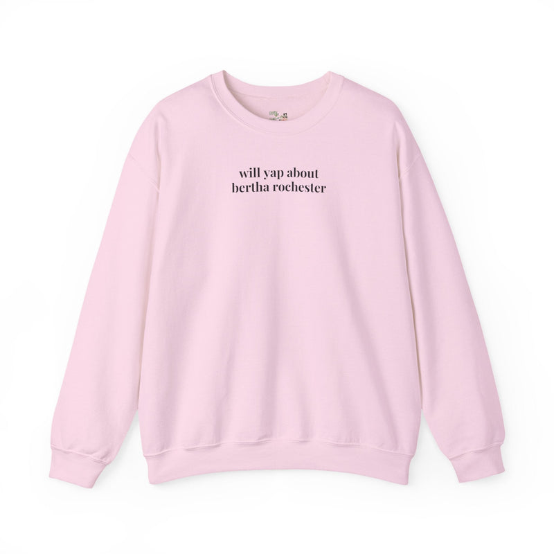 Bertha Rochester Jane Eyre Sweatshirt for Classic Book Lover, Gothic Romance, 19th Century English Literature, Bookworm Lit Professor Shirt - Opal and June