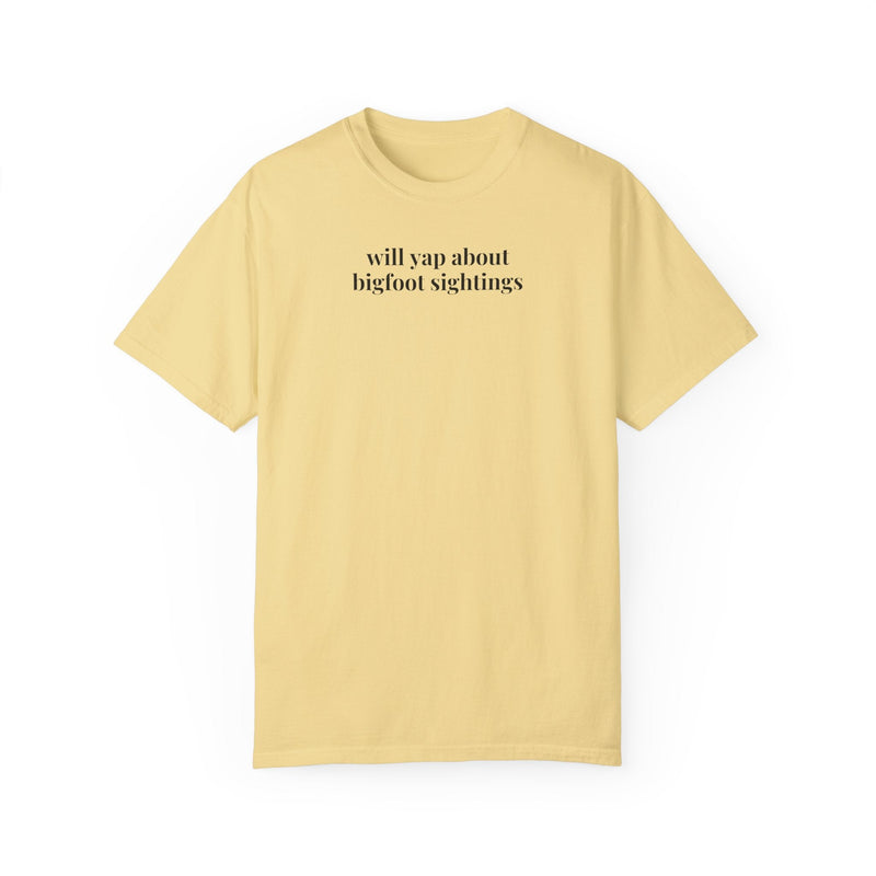 Bigfoot Sightings Tee Shirt for Friend Who Loves Sasquatch, Funny Saying T-Shirt, Mythical Creature, Famous American Folklore Gift for Mama - Opal and June