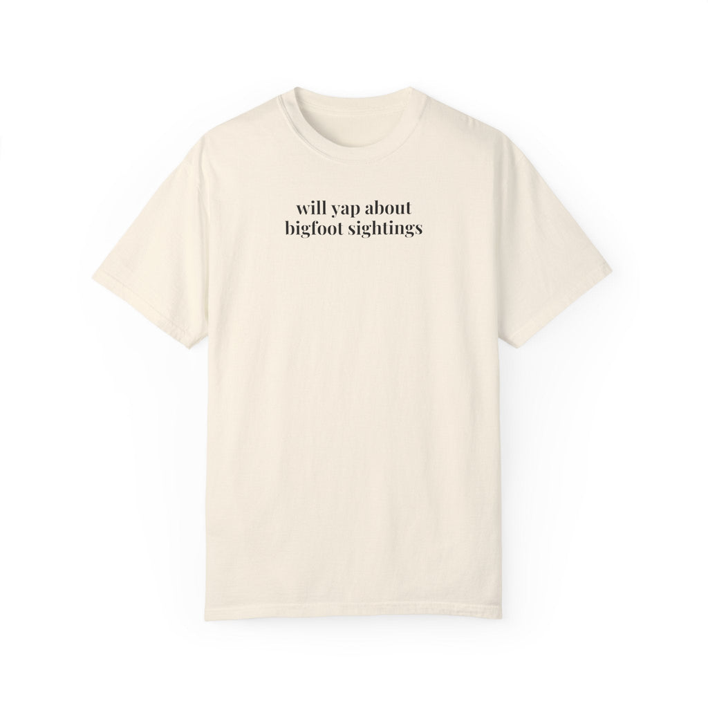 Bigfoot Sightings Tee Shirt for Friend Who Loves Sasquatch, Funny Saying T-Shirt, Mythical Creature, Famous American Folklore Gift for Mama - Opal and June