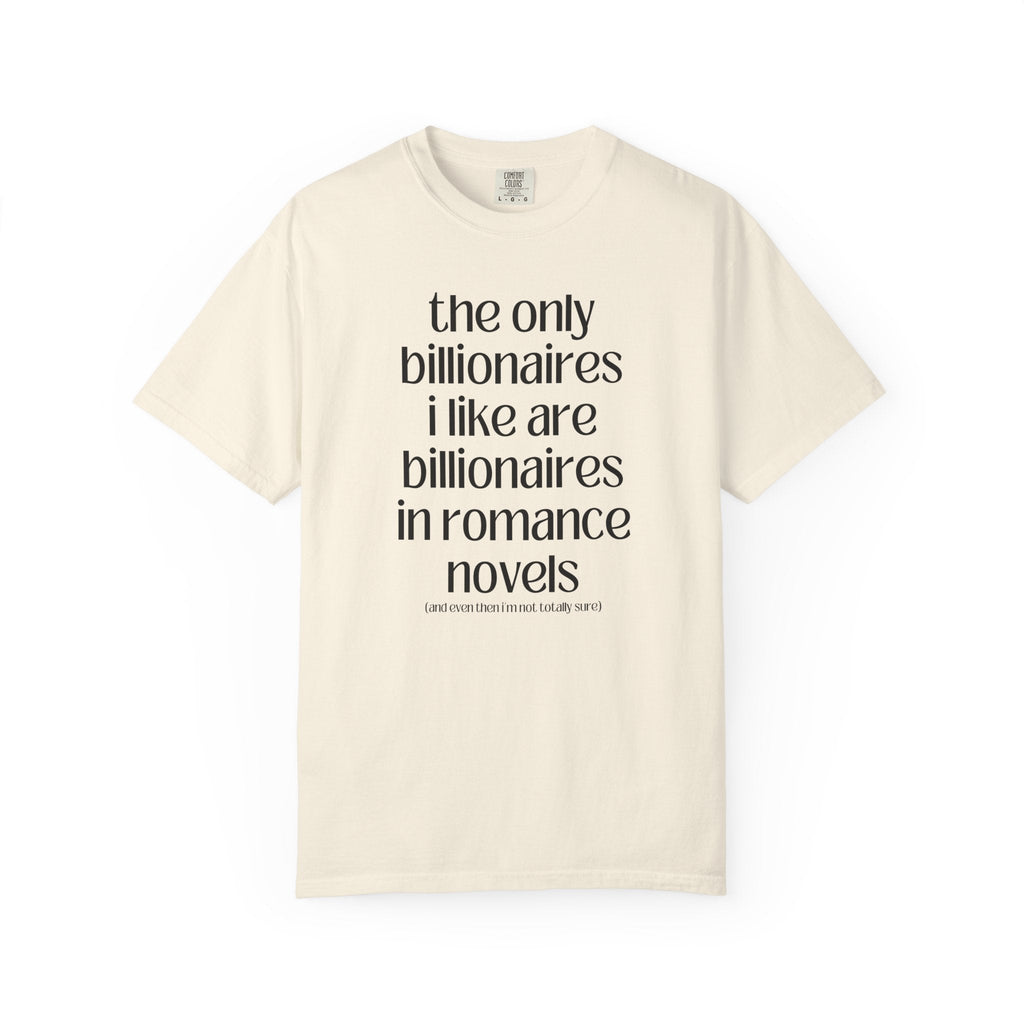 Billonaire Romance Reader Tee Shirt for Feminist, Silly Bookish Equal Right T-Shirt for Democratic Socialist, Cute Bookworm Tee with Ribbon - Opal and June