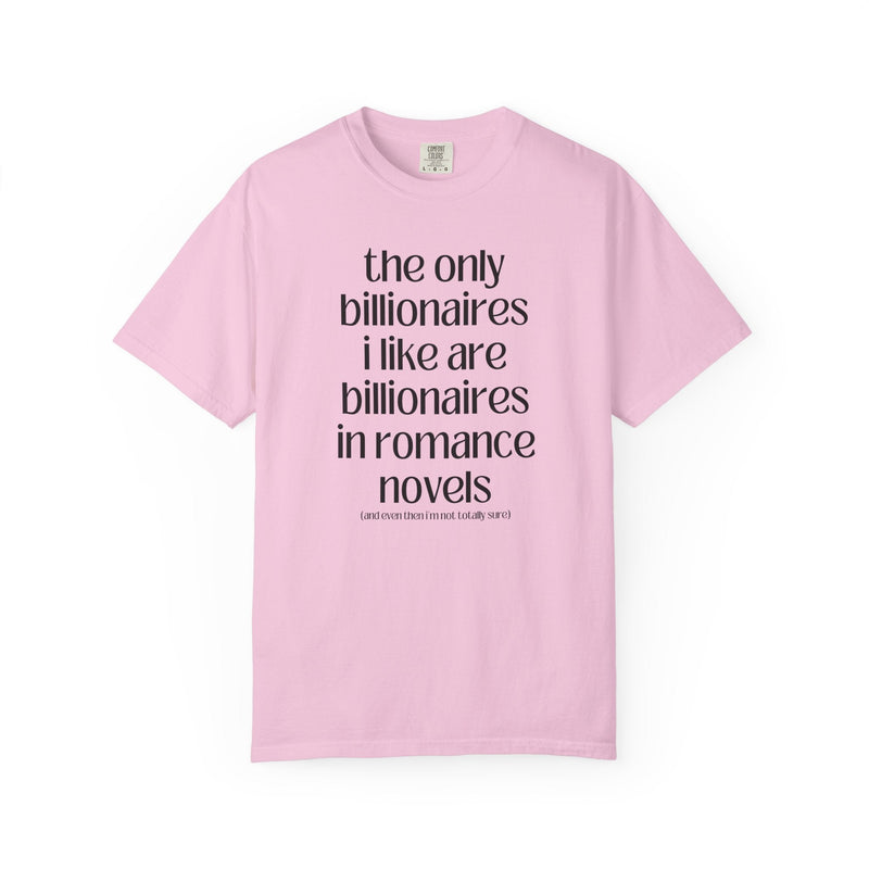 Billonaire Romance Reader Tee Shirt for Feminist, Silly Bookish Equal Right T-Shirt for Democratic Socialist, Cute Bookworm Tee with Ribbon - Opal and June