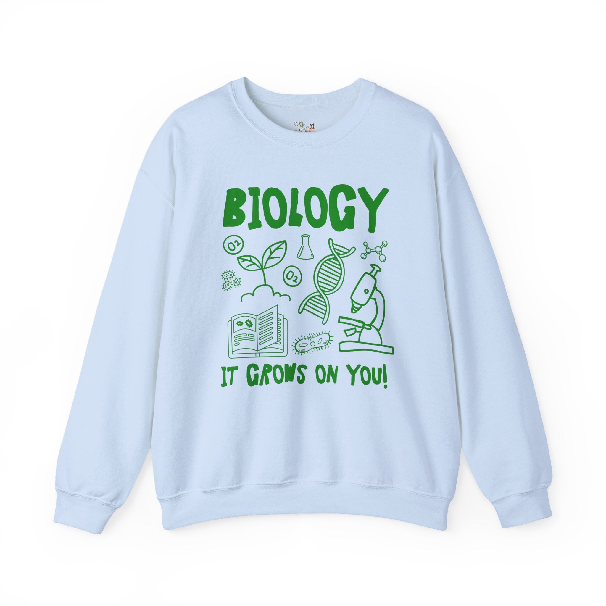 Biology Teacher Sweatshirt, Science Teacher or Science Major: Funny Saying High School Biology Teacher Crewneck, Middle School Science Gift - Opal and June