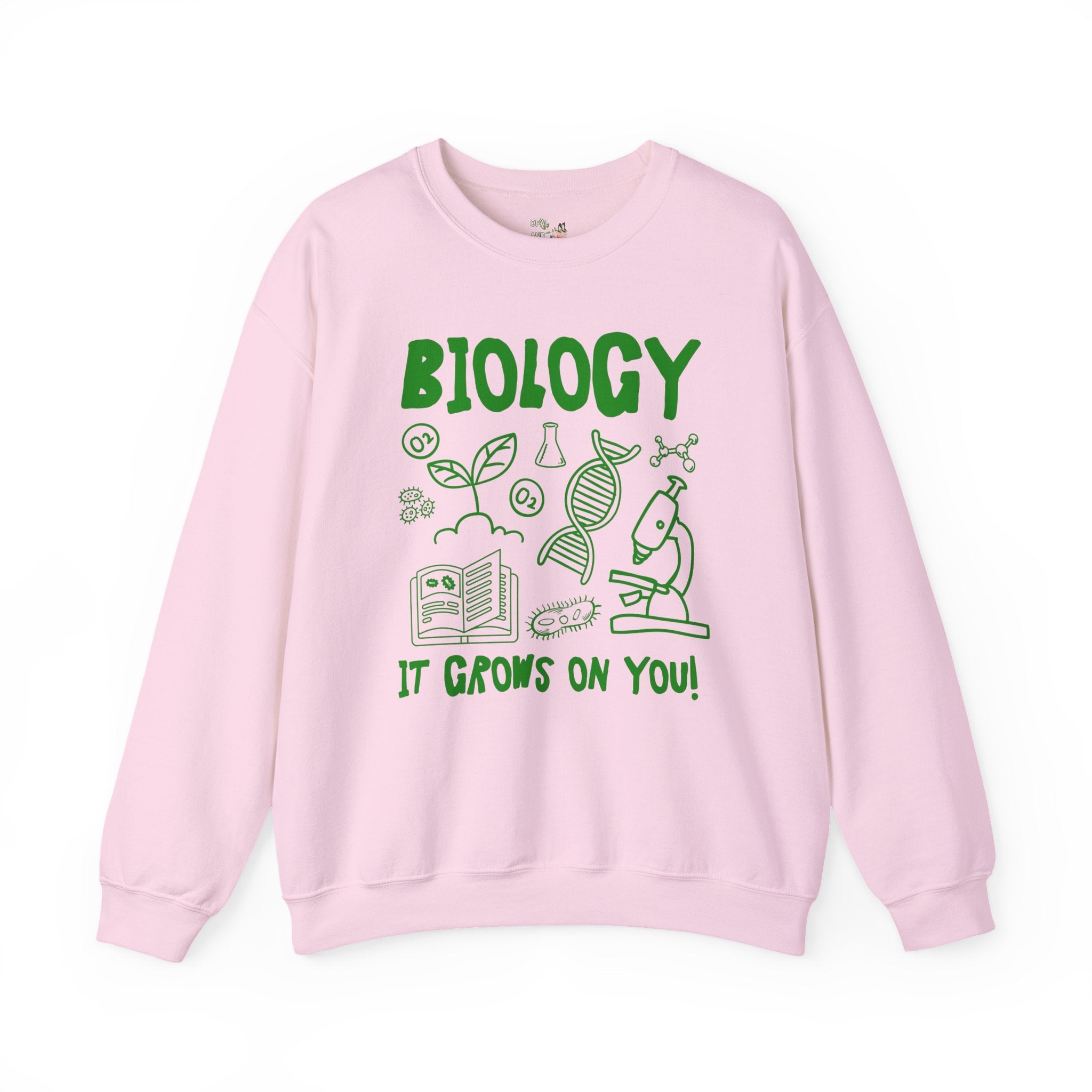 Biology Teacher Sweatshirt, Science Teacher or Science Major: Funny Saying High School Biology Teacher Crewneck, Middle School Science Gift - Opal and June