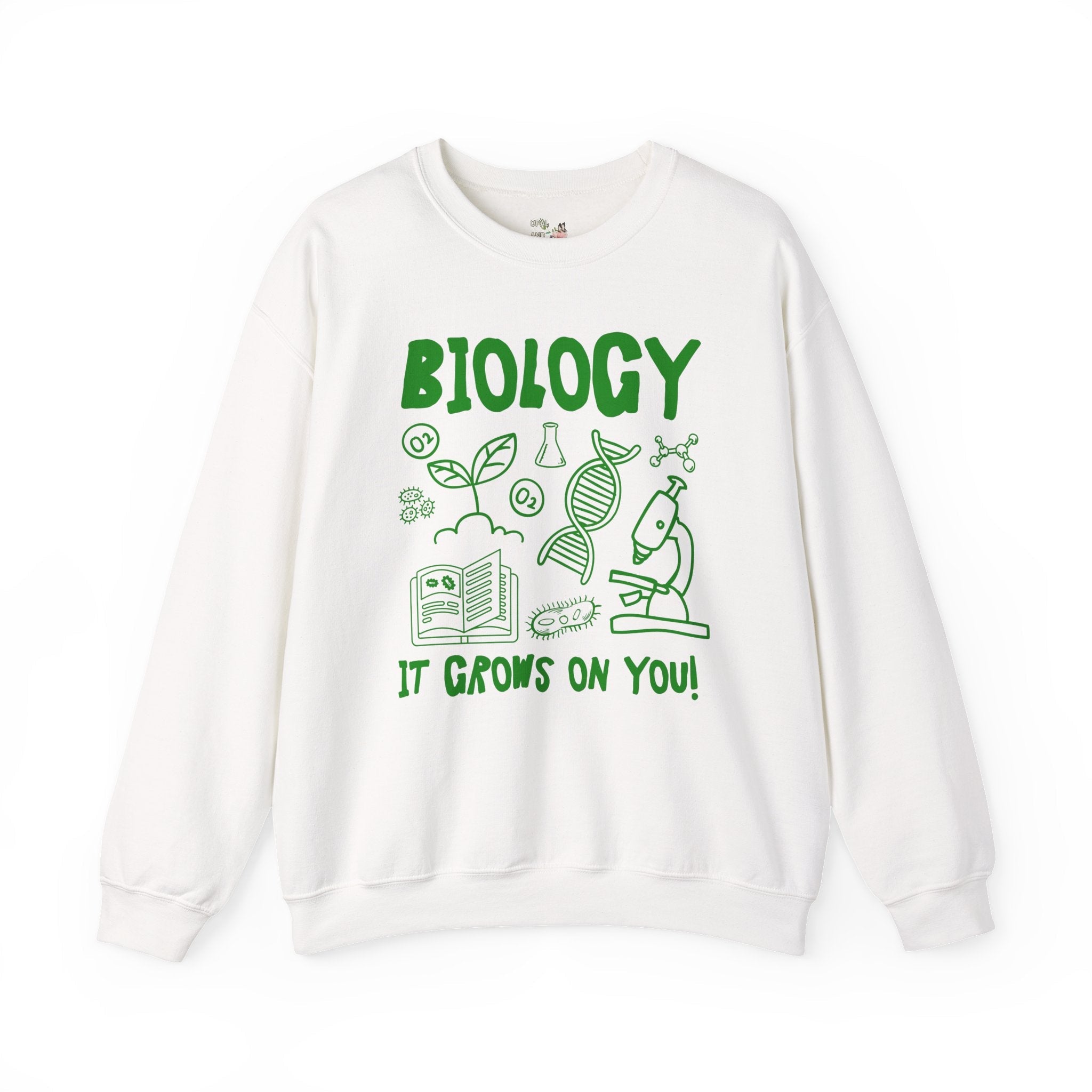 Biology Teacher Sweatshirt, Science Teacher or Science Major: Funny Saying High School Biology Teacher Crewneck, Middle School Science Gift - Opal and June