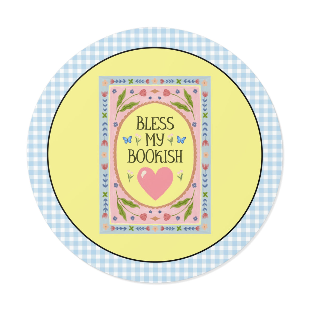 Bless My Bookish Heart Book Lover Sticker for Romance Reader or Classic Literature Bookworm, Cute School Librarian or Fantasy Reader Gift - Opal and June