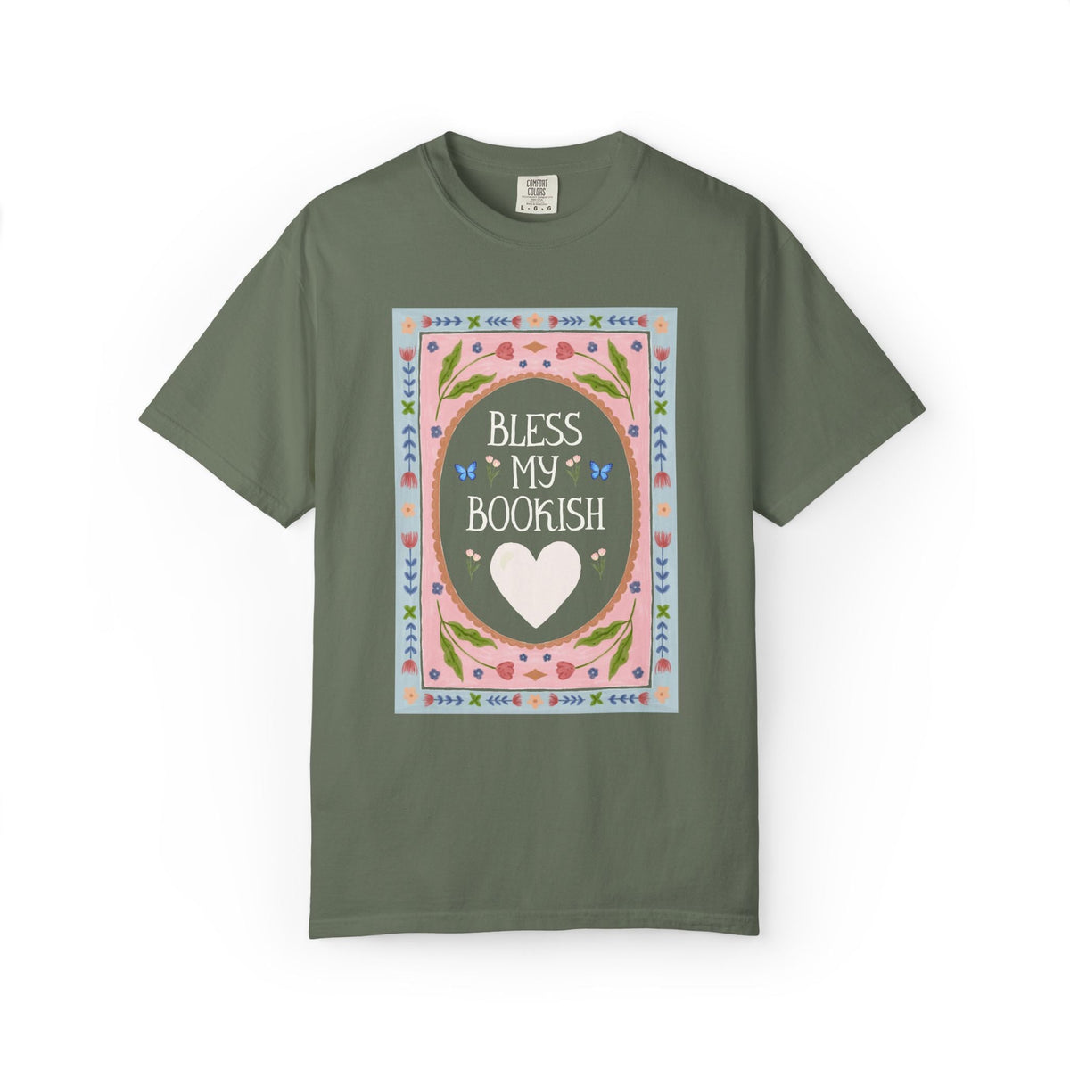Bless My Bookish Heart Book Lover T-Shirt for Romance Reader or Classic Literature Bookworm, Cute School Librarian or Fantasy Reader Gift - Opal and June