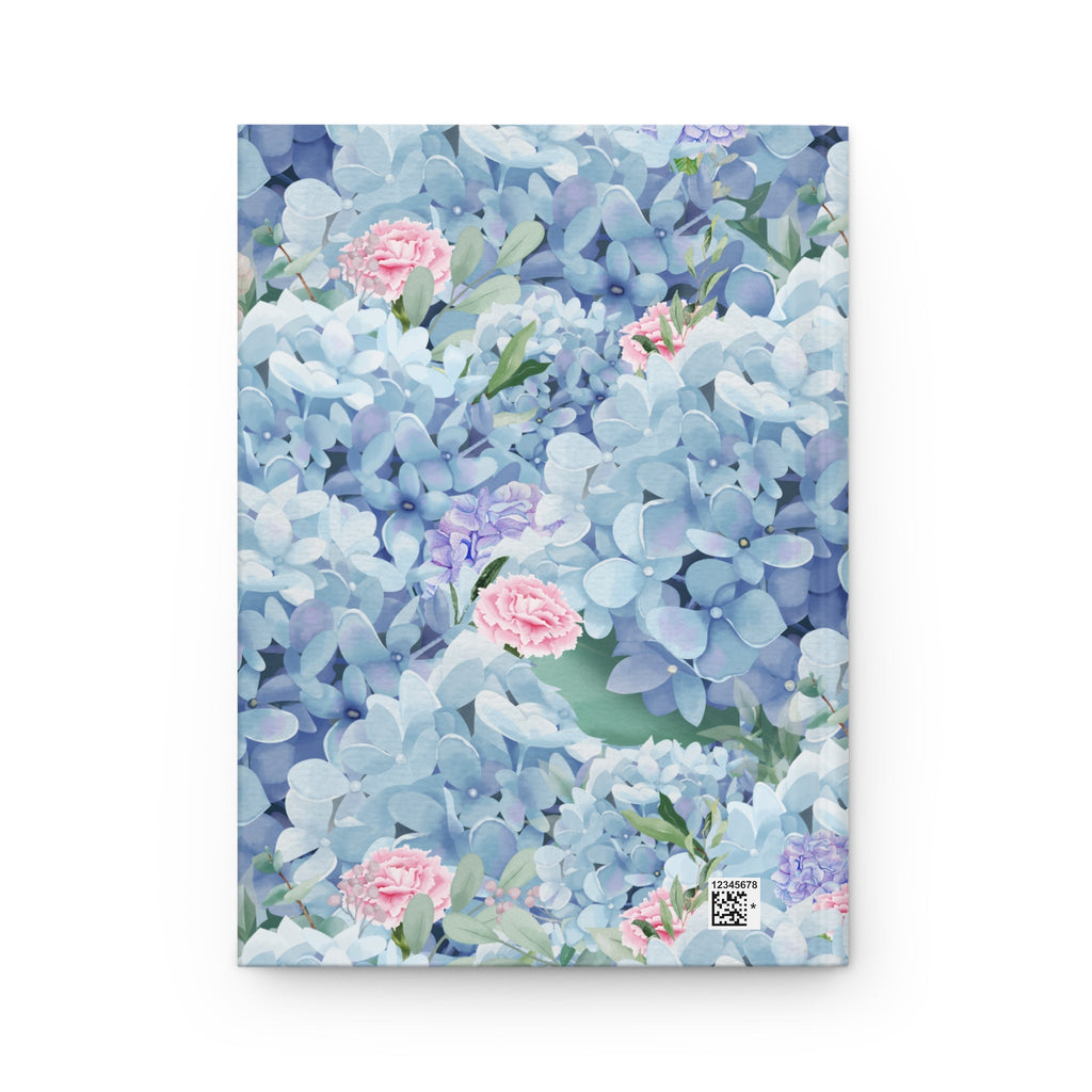 Blue Boho Floral Notebook for School or Work: Hardcover Notebook for Teacher or Writer - Opal and June