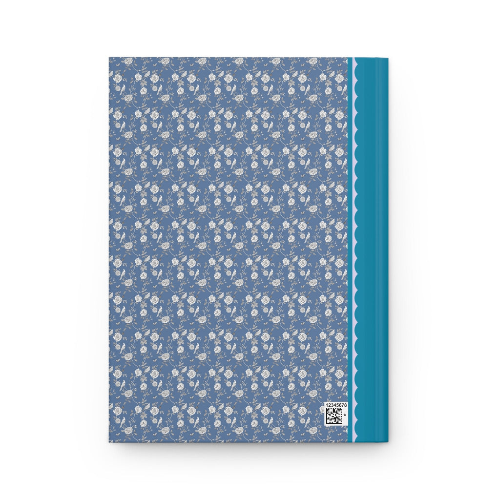Blue Floral Initial Journal: R - Opal and June