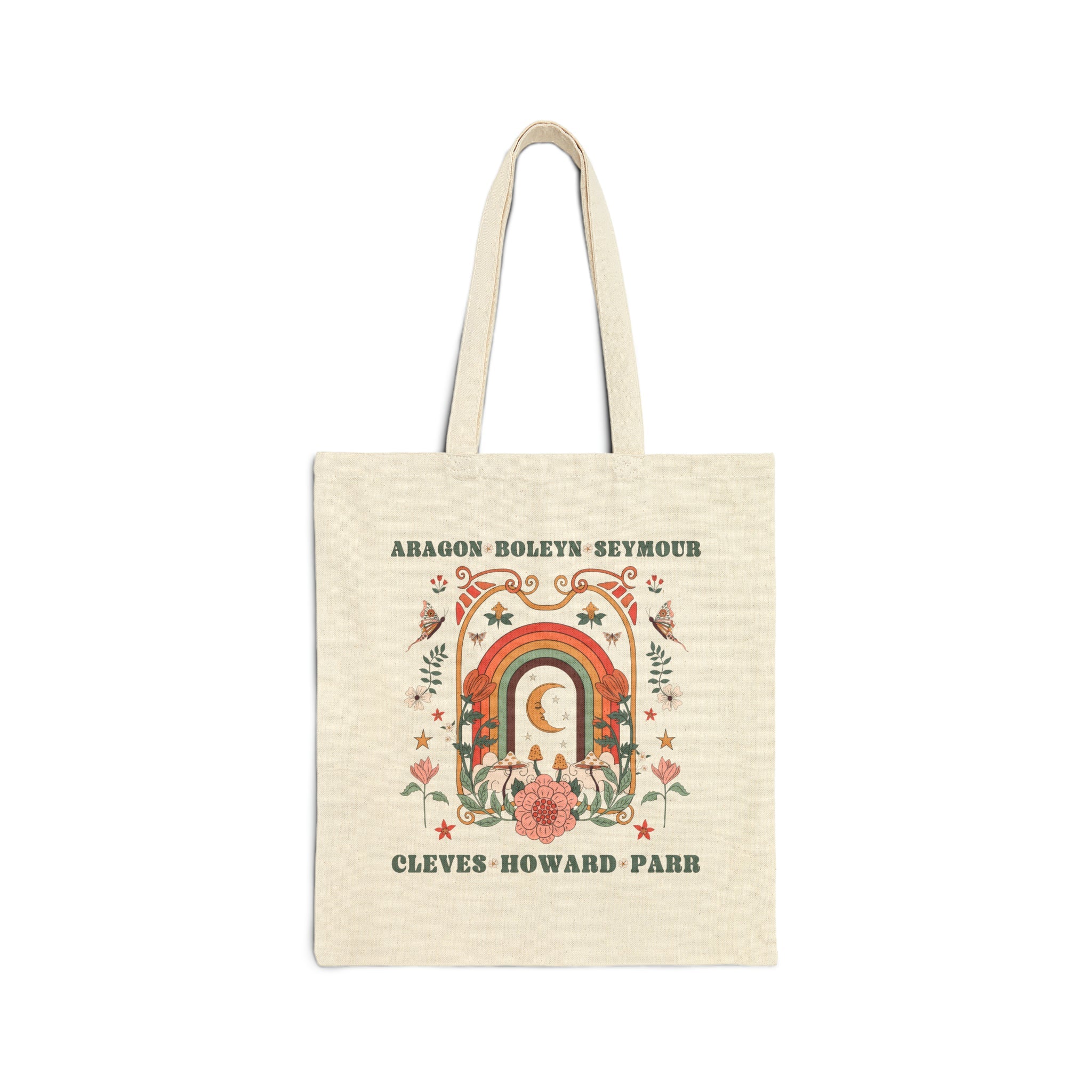 Boho Celestial History Tote Bag for History Lover: Henry the VIII's Wives - Opal and June