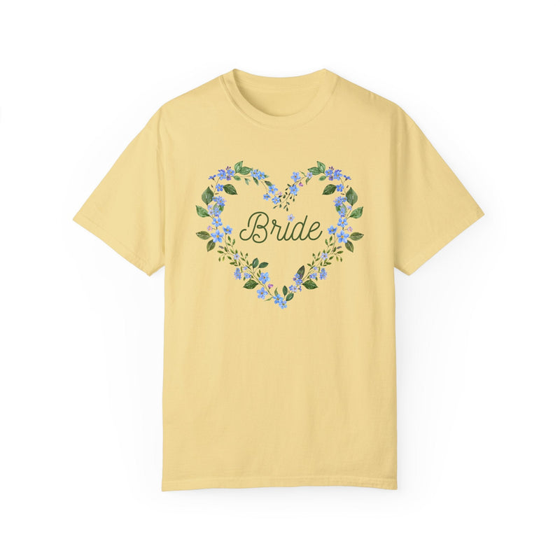 Boho Cottagecore Bride Tee Shirt for Engaged Friend - Opal and June