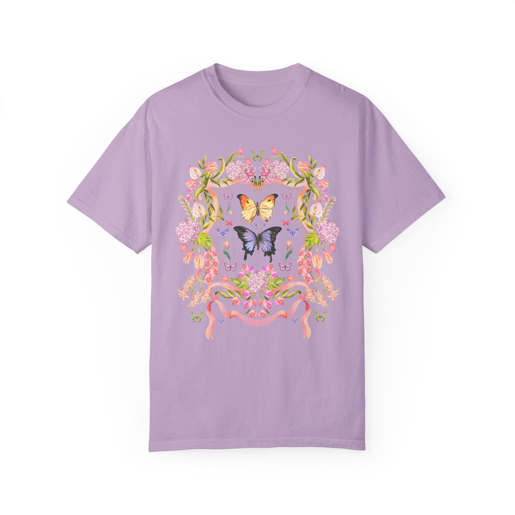 Boho Floral Butterfly Tee - Opal and June