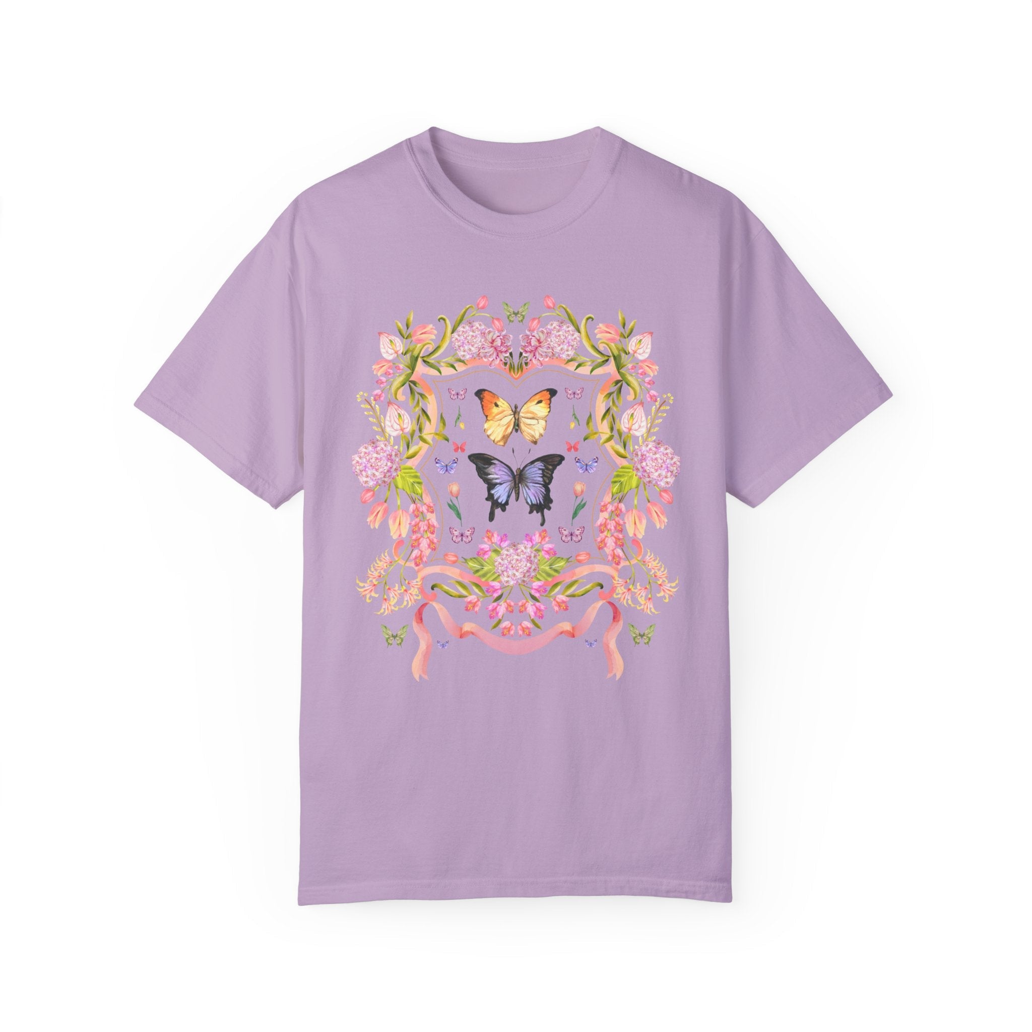 ＊韓国＊［FRAGFARM］Butterfly Floral Tee 3color Boho Floral Butterfly Tee – Opal and June