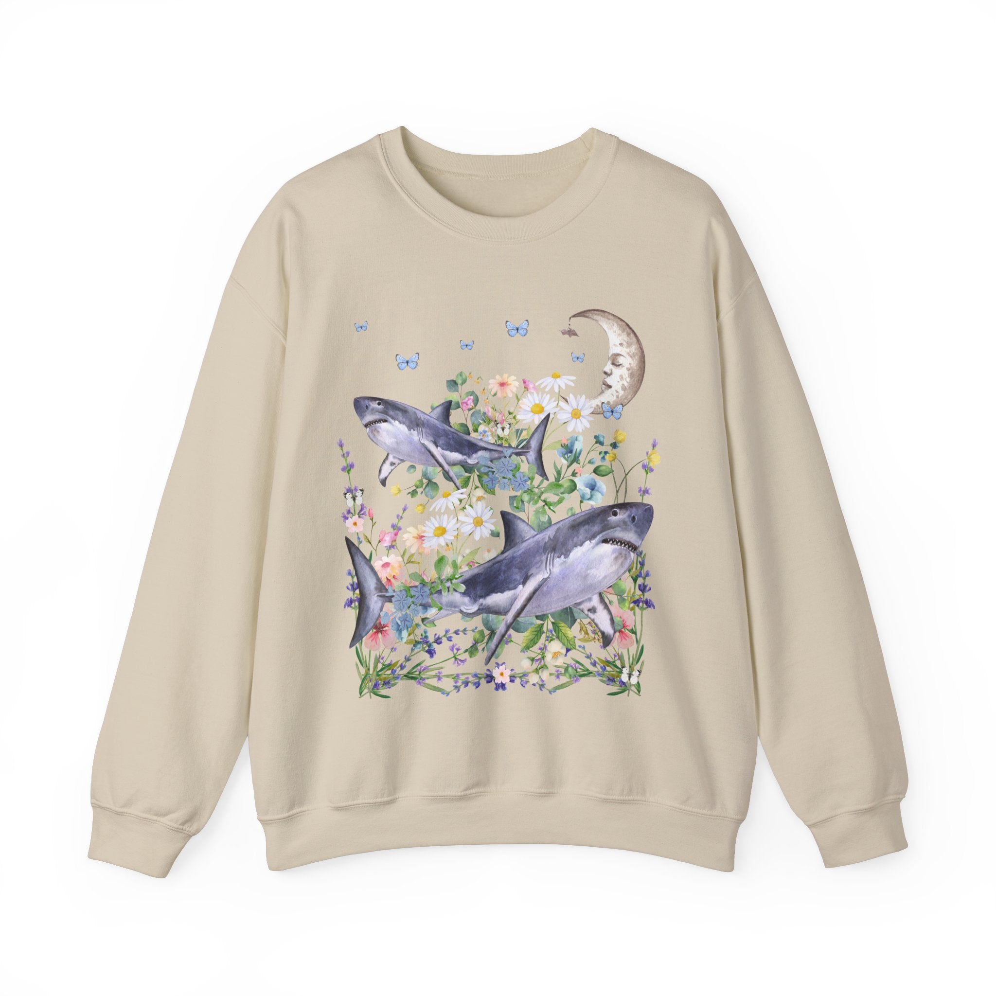 Boho Floral Shark Sweatshirt - Opal and June