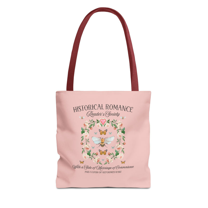 Boho Historical Romance Tote Bag for Romance Reader - Opal and June