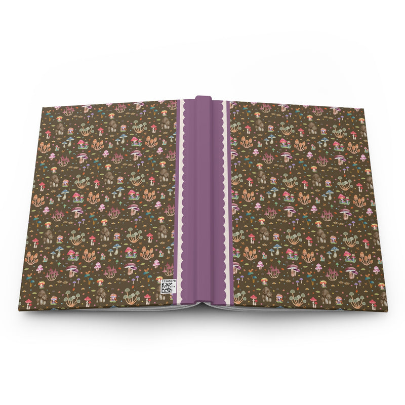 Boho Mushroom Notebook with Adorable Y2K Vibes, Eclectic Grandma Journal for Fall, Cute Animal Lover Present for Fall, Cozy Whimsigoth Gift - Opal and June