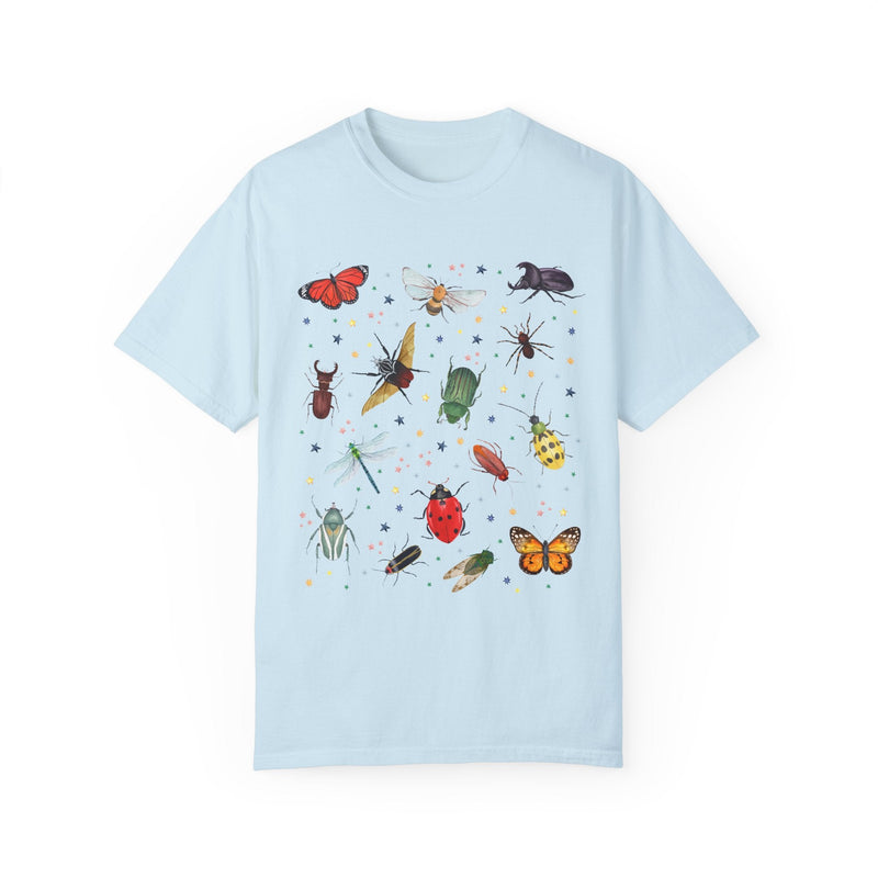 Boho Style Insect Shirt in Comfort Colors: Mystical Insects with Vintage Aesthetic | Gift for Science Lover, Biology Major, Cottagecore Bugs - Opal and June
