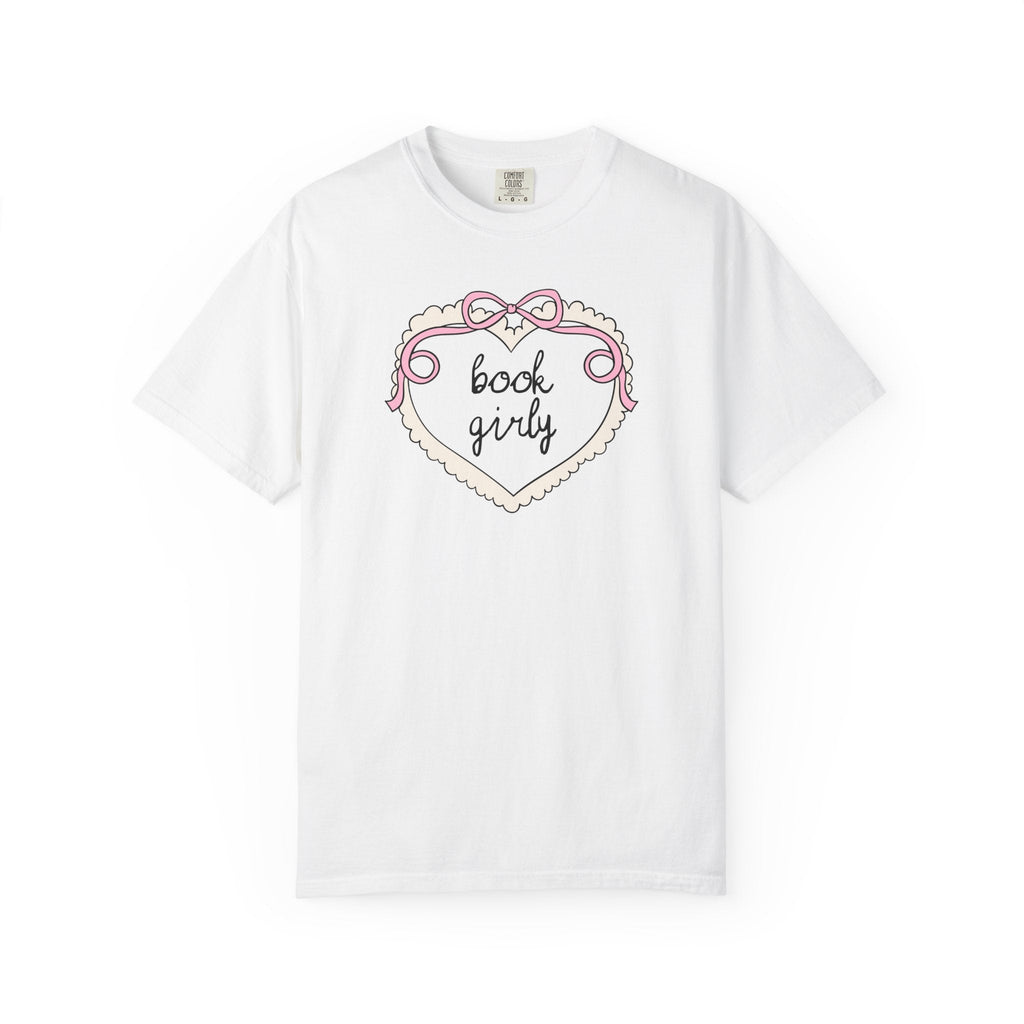 Book Girl Tee Shirt for Romance Reader or Historical Fiction Reader, Funny and Sweet Book Lover Gift Idea for Bookworm, Cute 90s Aesthetic - Opal and June