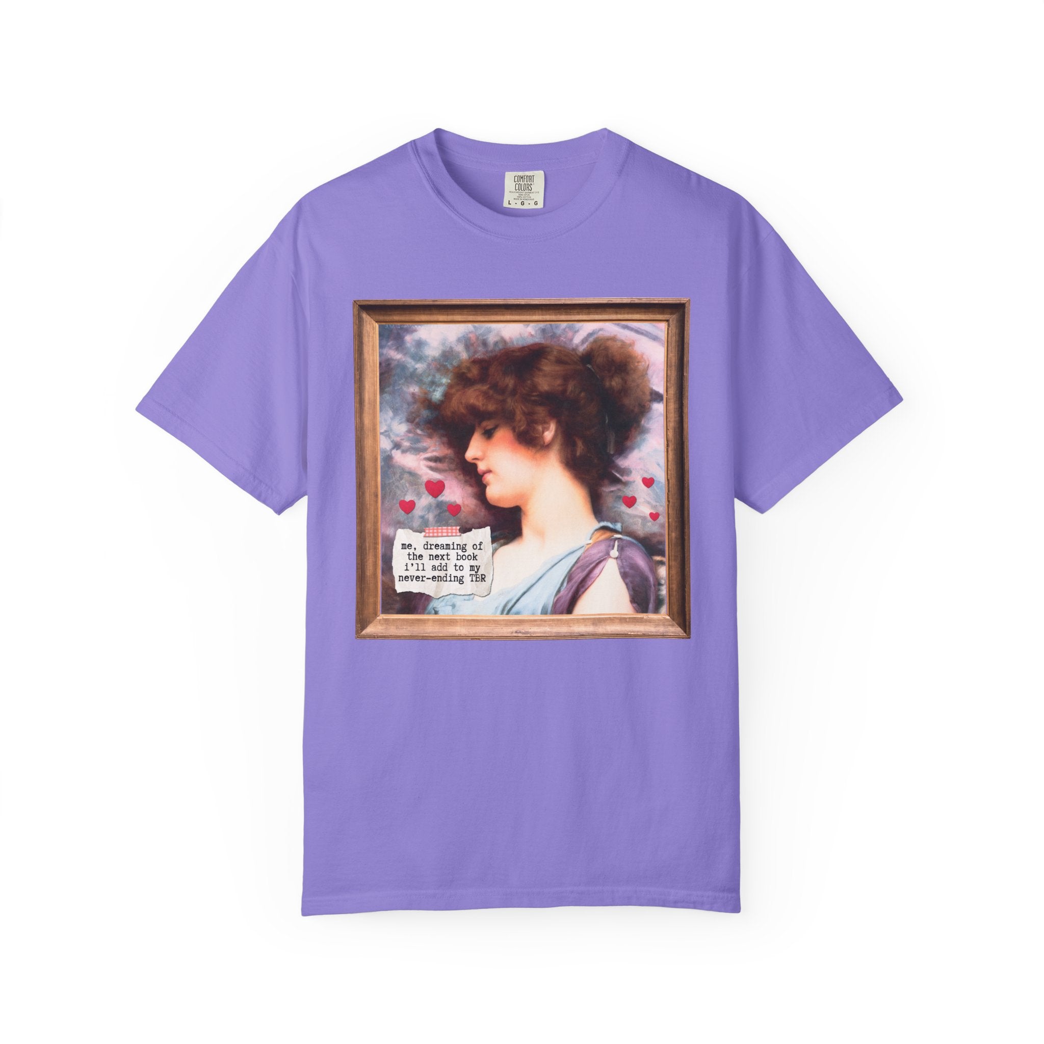 Book Lover Art History Buff Shirt, Painting by John William Godward, Funny Saying TBR Bookish Tee for Bookworm or Librarian, Romance Reader - Opal and June
