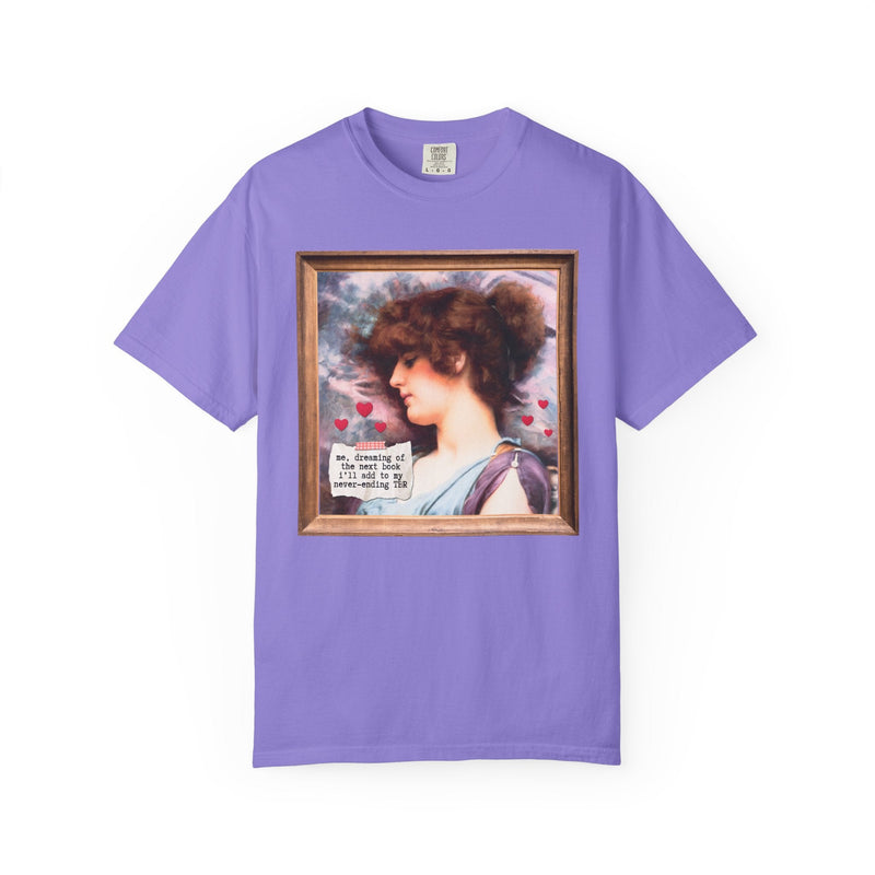 Book Lover Art History Buff Shirt, Painting by John William Godward, Funny Saying TBR Bookish Tee for Bookworm or Librarian, Romance Reader - Opal and June