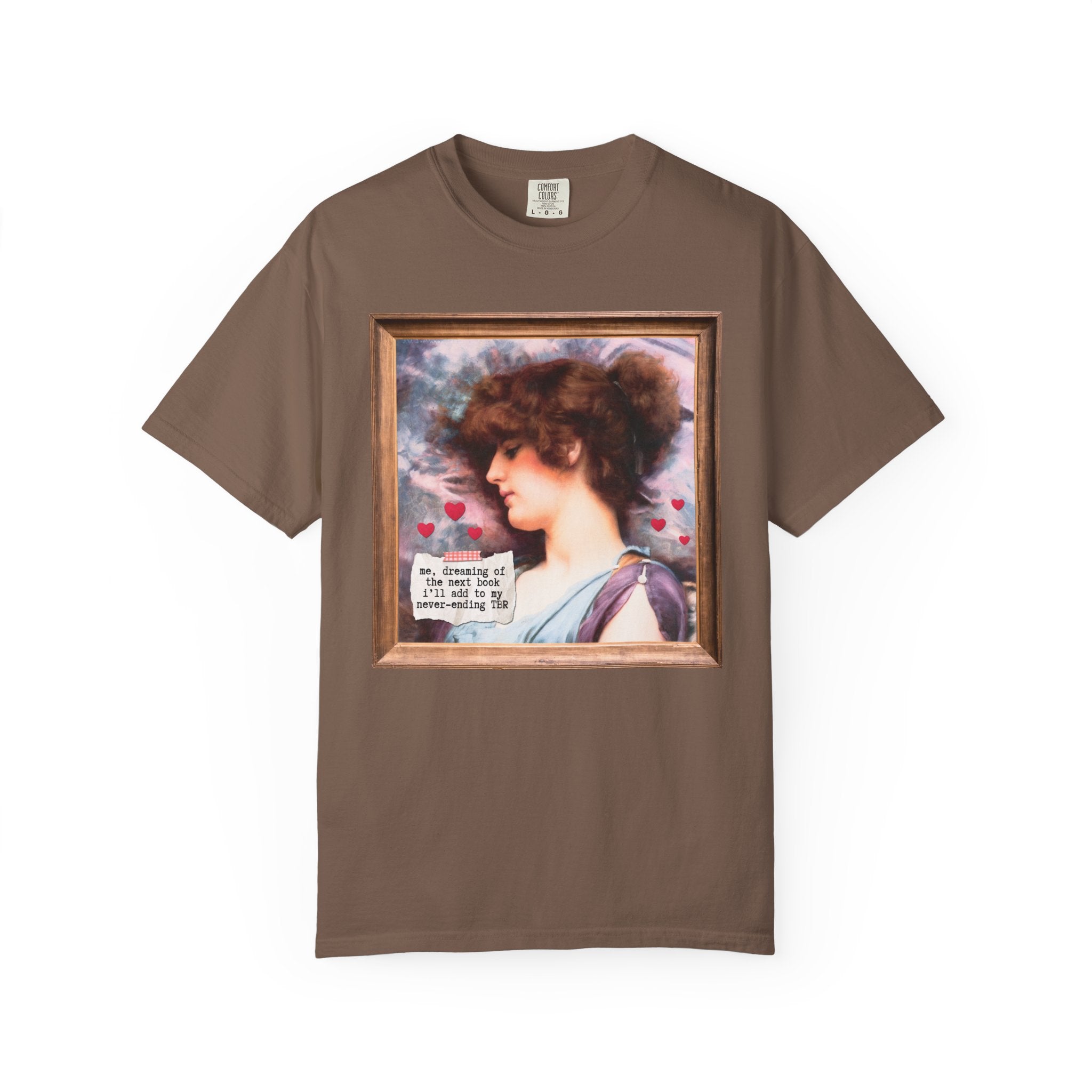 Book Lover Art History Buff Shirt, Painting by John William Godward, Funny Saying TBR Bookish Tee for Bookworm or Librarian, Romance Reader - Opal and June