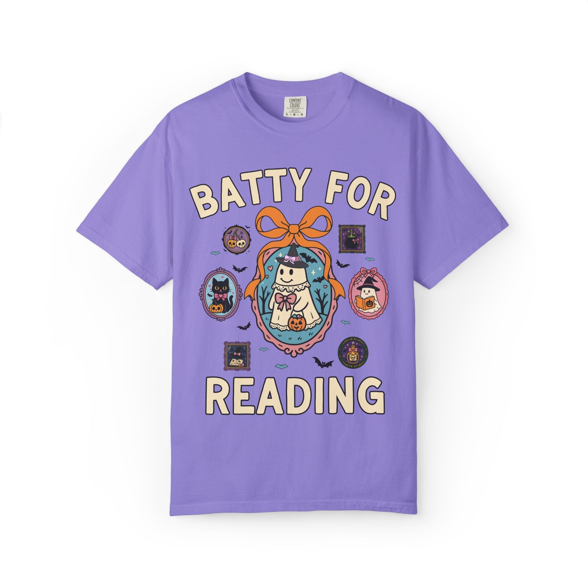 Book Lover Batty for Reading Tee - Opal and June