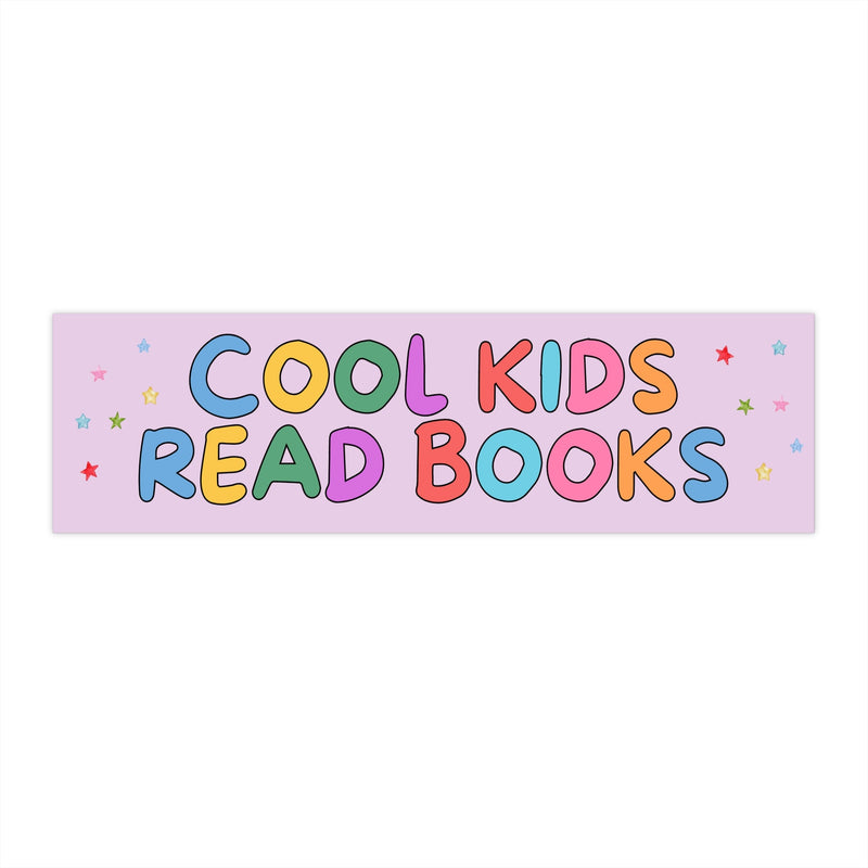 Book Lover Bumper Sticker for Reading Teacher or School Librarian, Romance Reader Gift, Cute Bookish Sticker for New Driver, Bookworm Gift - Opal and June