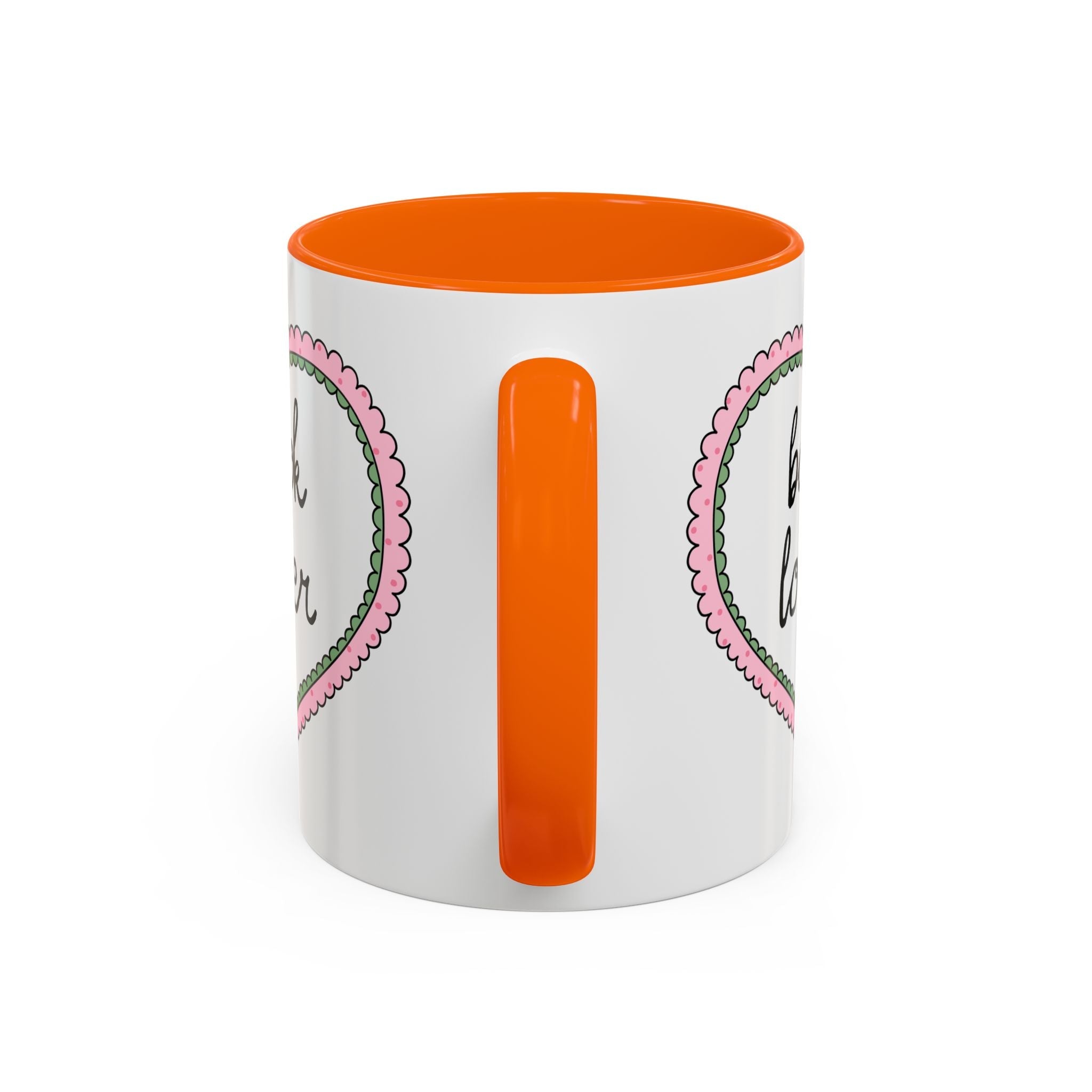 Book Lover Coffee Mug with Heart: 11 Oz Coffee Mug for Romance Reader, Cute Valentine's Day Bookish Present - Opal and June