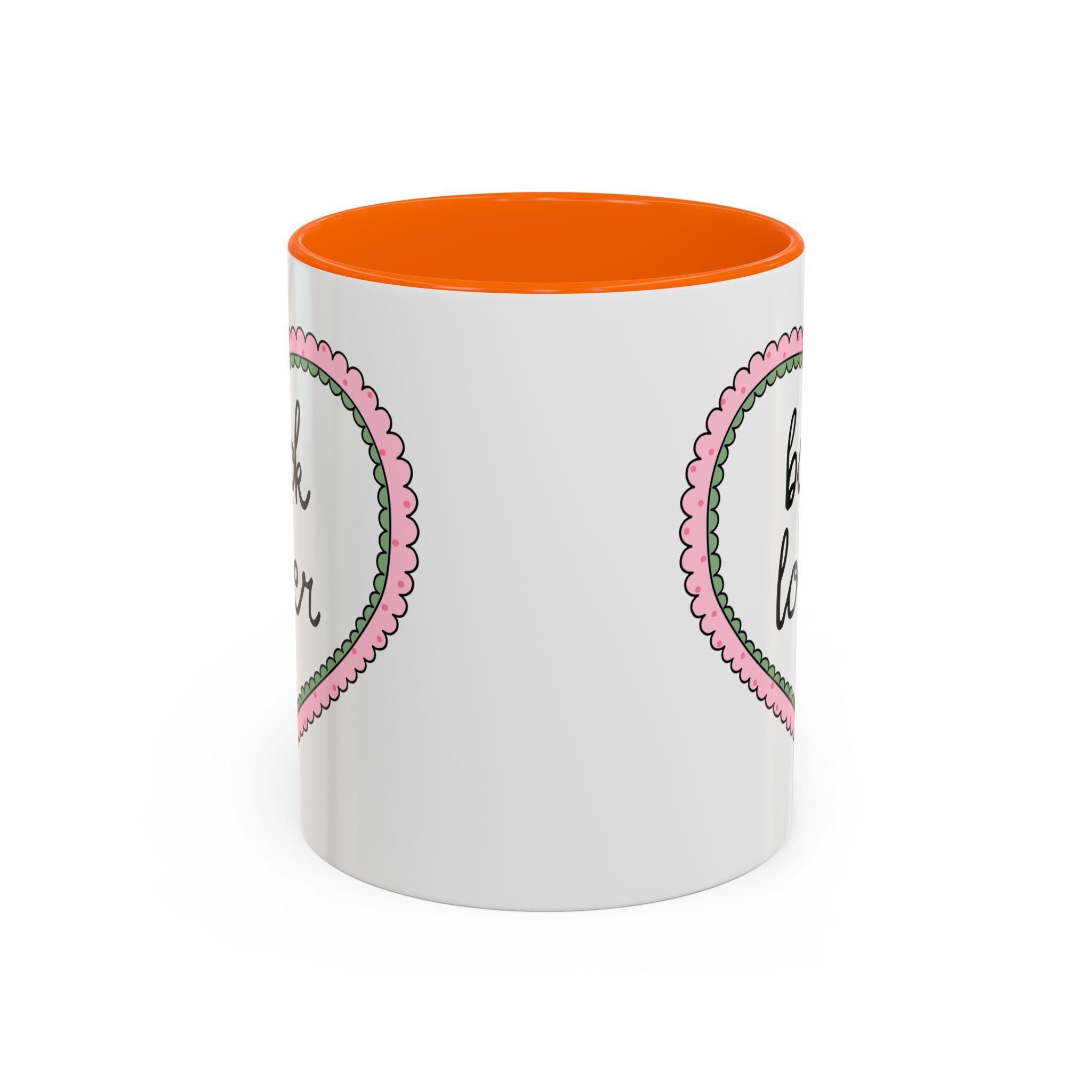 Book Lover Coffee Mug with Heart: 11 Oz Coffee Mug for Romance Reader, Cute Valentine's Day Bookish Present - Opal and June