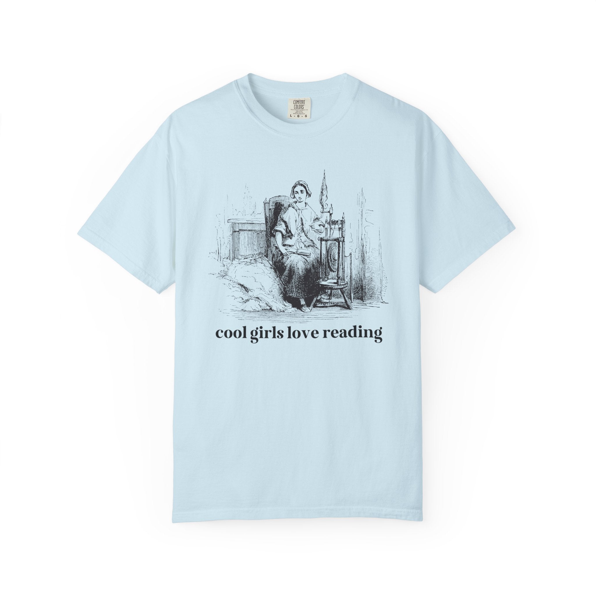 Book Lover Gift Idea for Daughter Who Loves Books: Cool Girls Love Reading, Funny Saying Bookish Tee with Vintage Aesthetic, Romance Reader - Opal and June