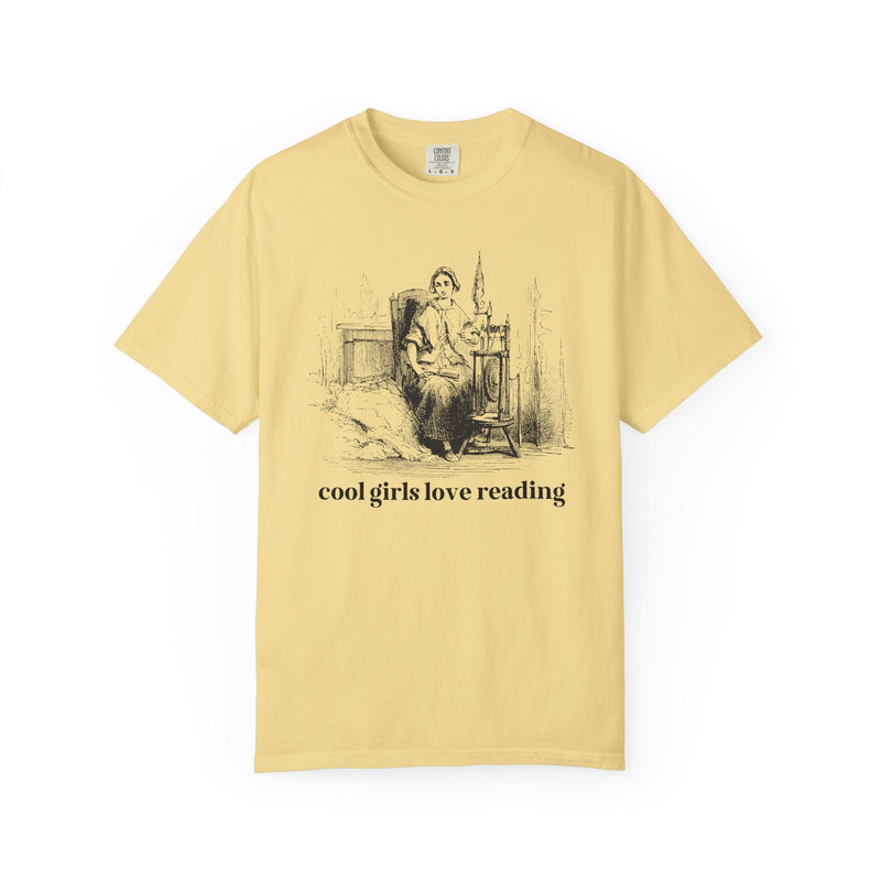 Book Lover Gift Idea for Daughter Who Loves Books: Cool Girls Love Reading, Funny Saying Bookish Tee with Vintage Aesthetic, Romance Reader - Opal and June