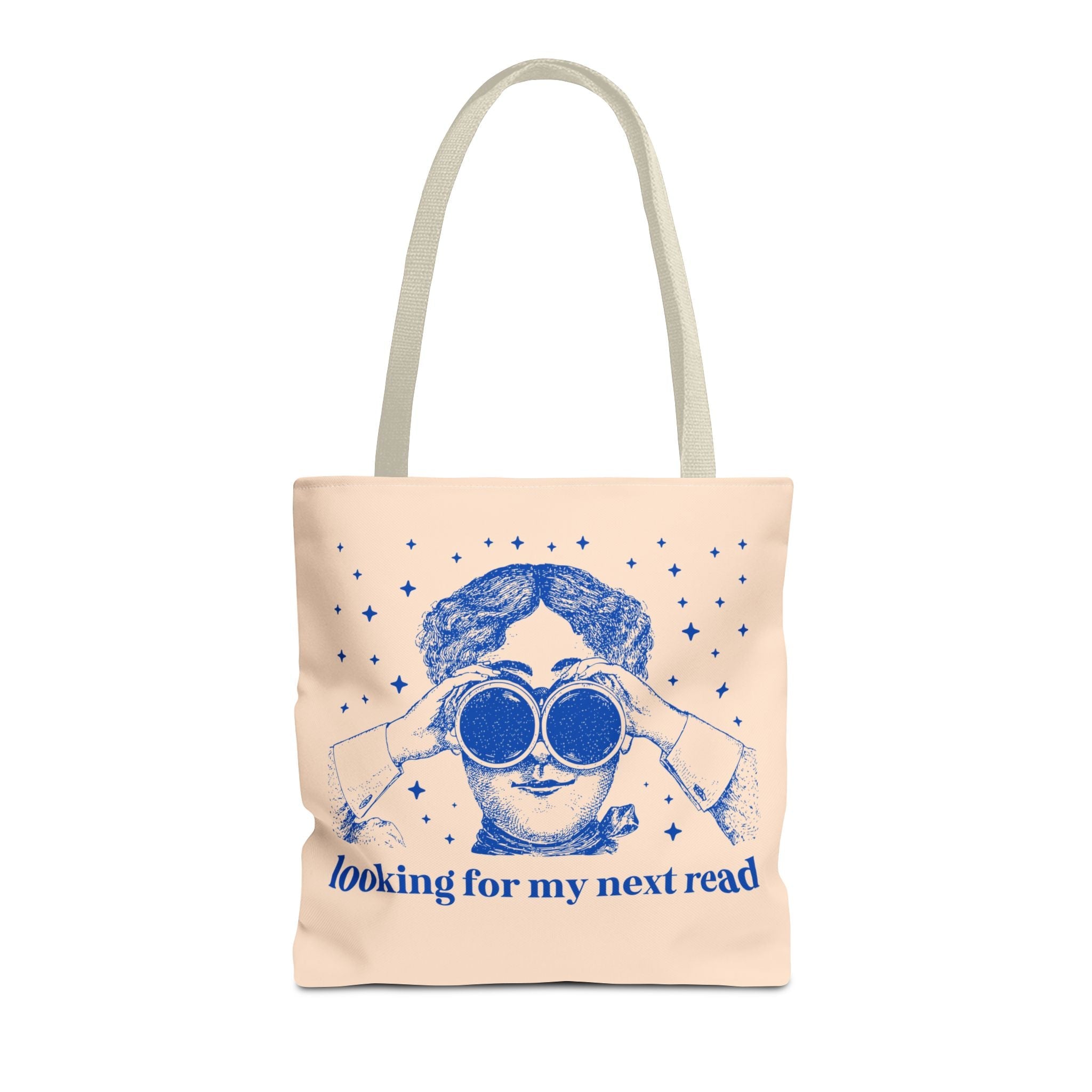 Book Lover Gift Idea for Romance Reader or Classic Literature Major: Looking for My Next Read, Funny Sarcastic Librarian or Bookworm Tote - Opal and June