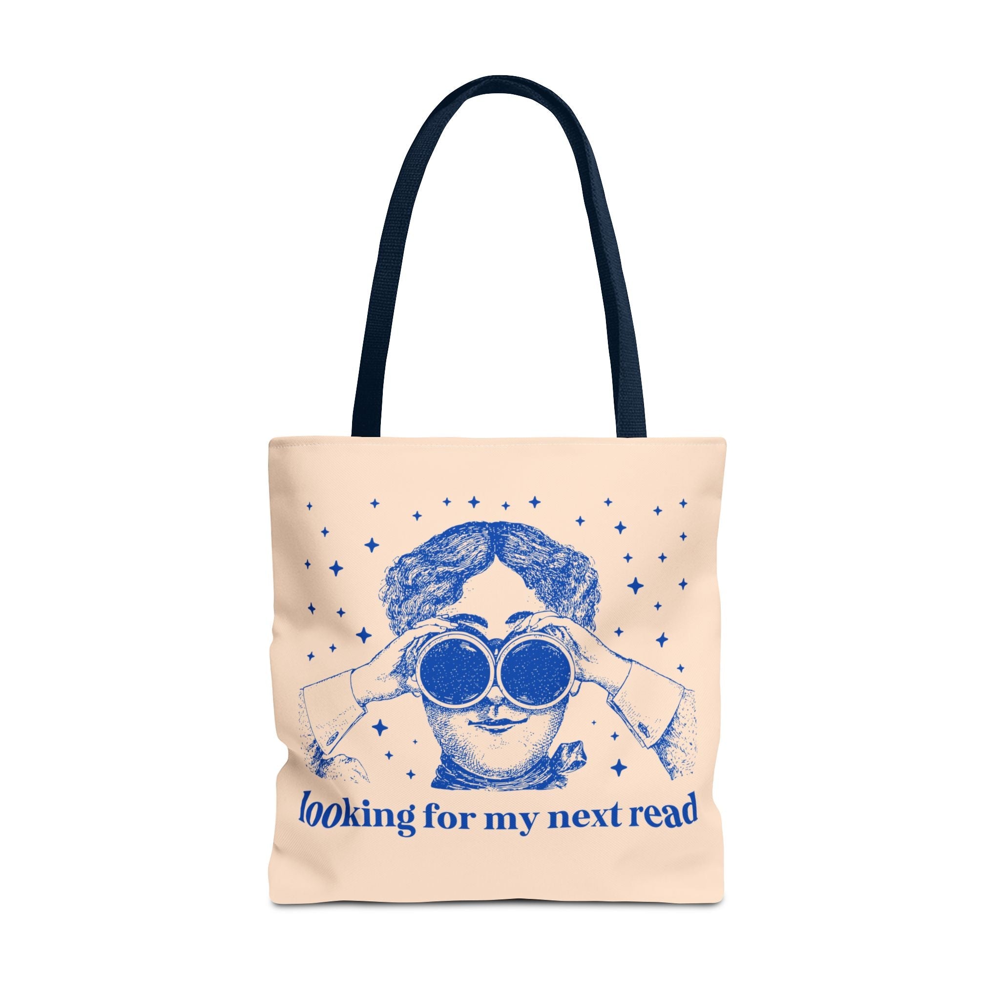 Book Lover Gift Idea for Romance Reader or Classic Literature Major: Looking for My Next Read, Funny Sarcastic Librarian or Bookworm Tote - Opal and June
