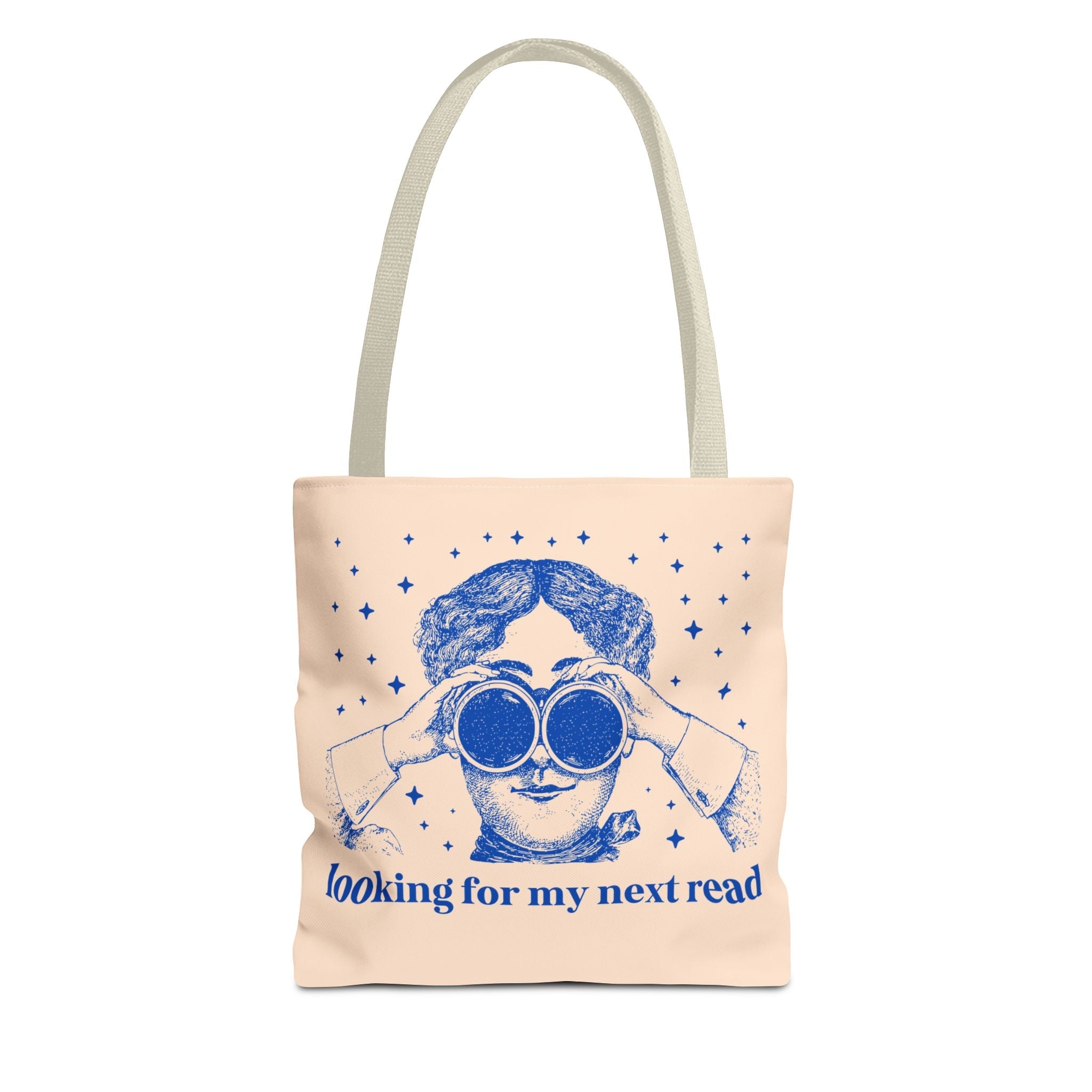 Book Lover Gift Idea for Romance Reader or Classic Literature Major: Looking for My Next Read, Funny Sarcastic Librarian or Bookworm Tote - Opal and June