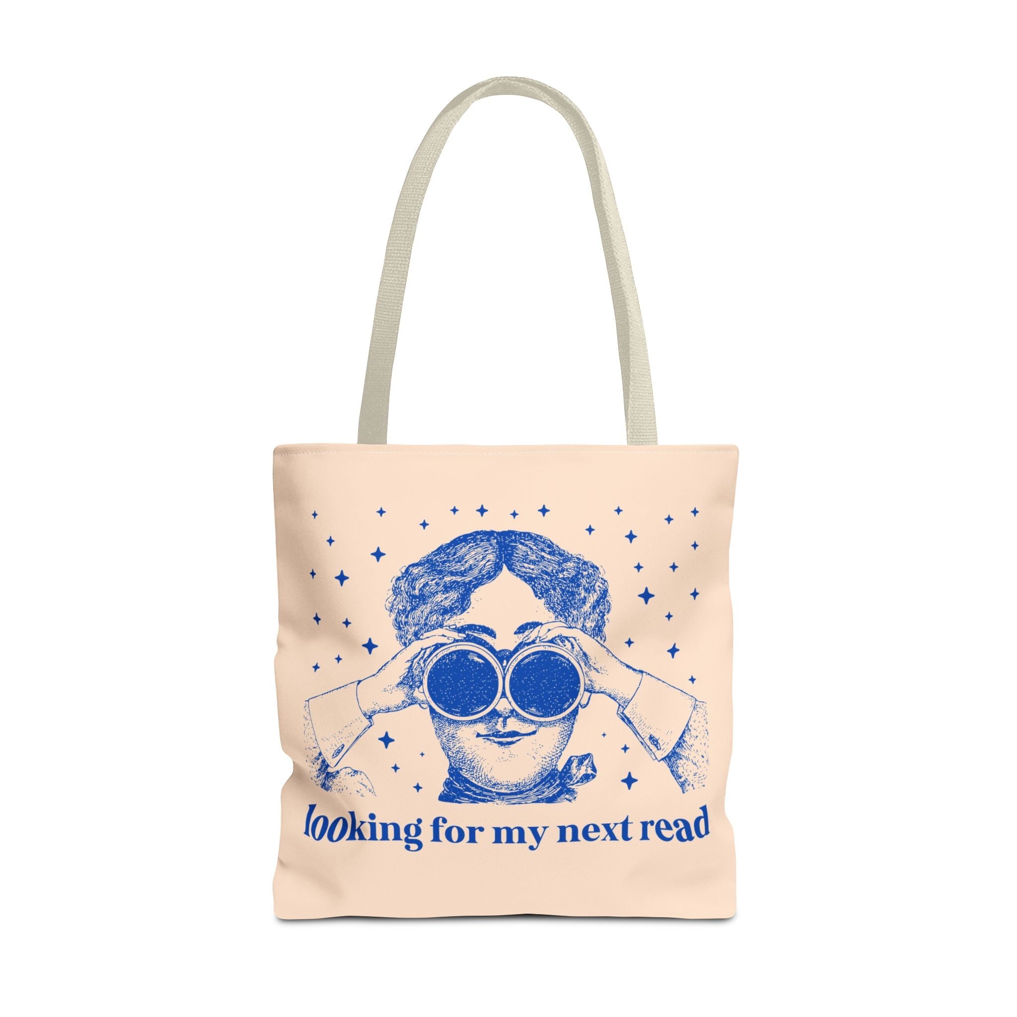 Book Lover Gift Idea for Romance Reader or Classic Literature Major: Looking for My Next Read, Funny Sarcastic Librarian or Bookworm Tote - Opal and June