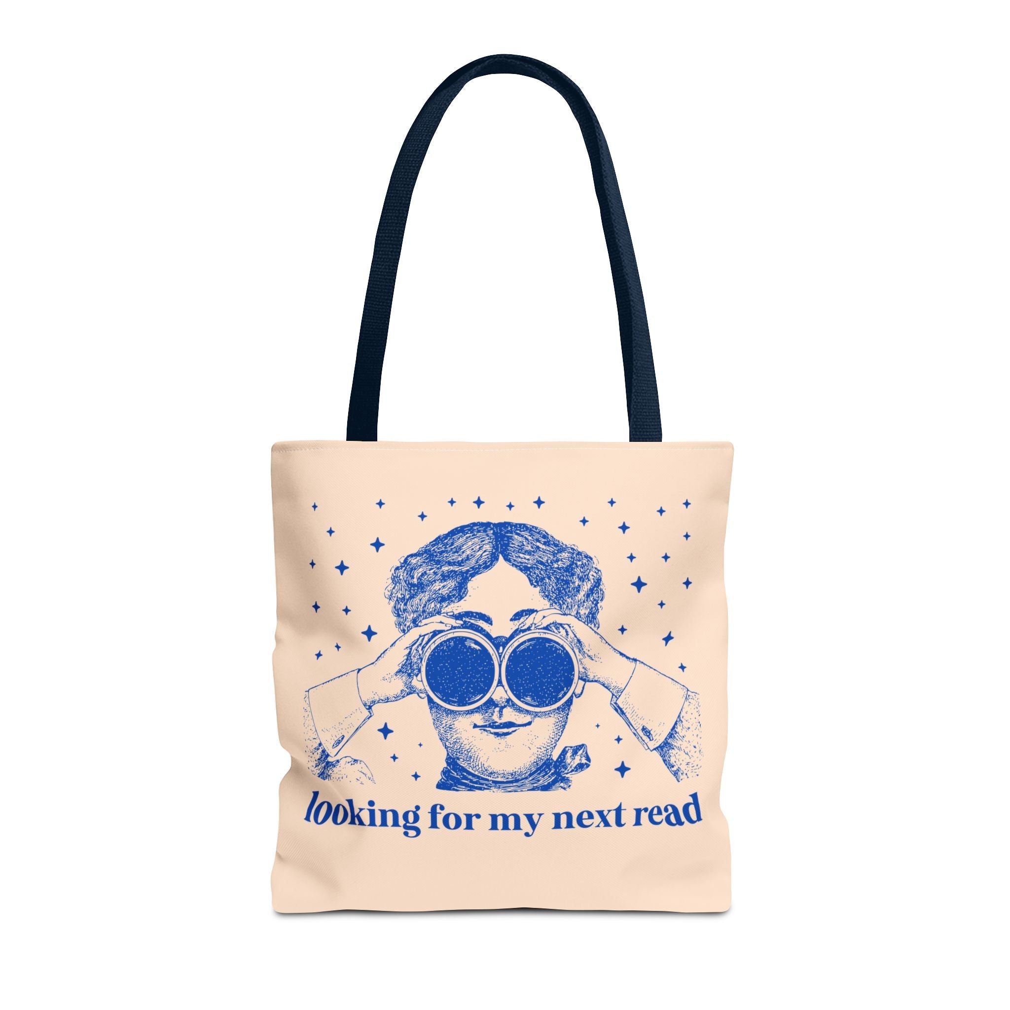 Book Lover Gift Idea for Romance Reader or Classic Literature Major: Looking for My Next Read, Funny Sarcastic Librarian or Bookworm Tote - Opal and June